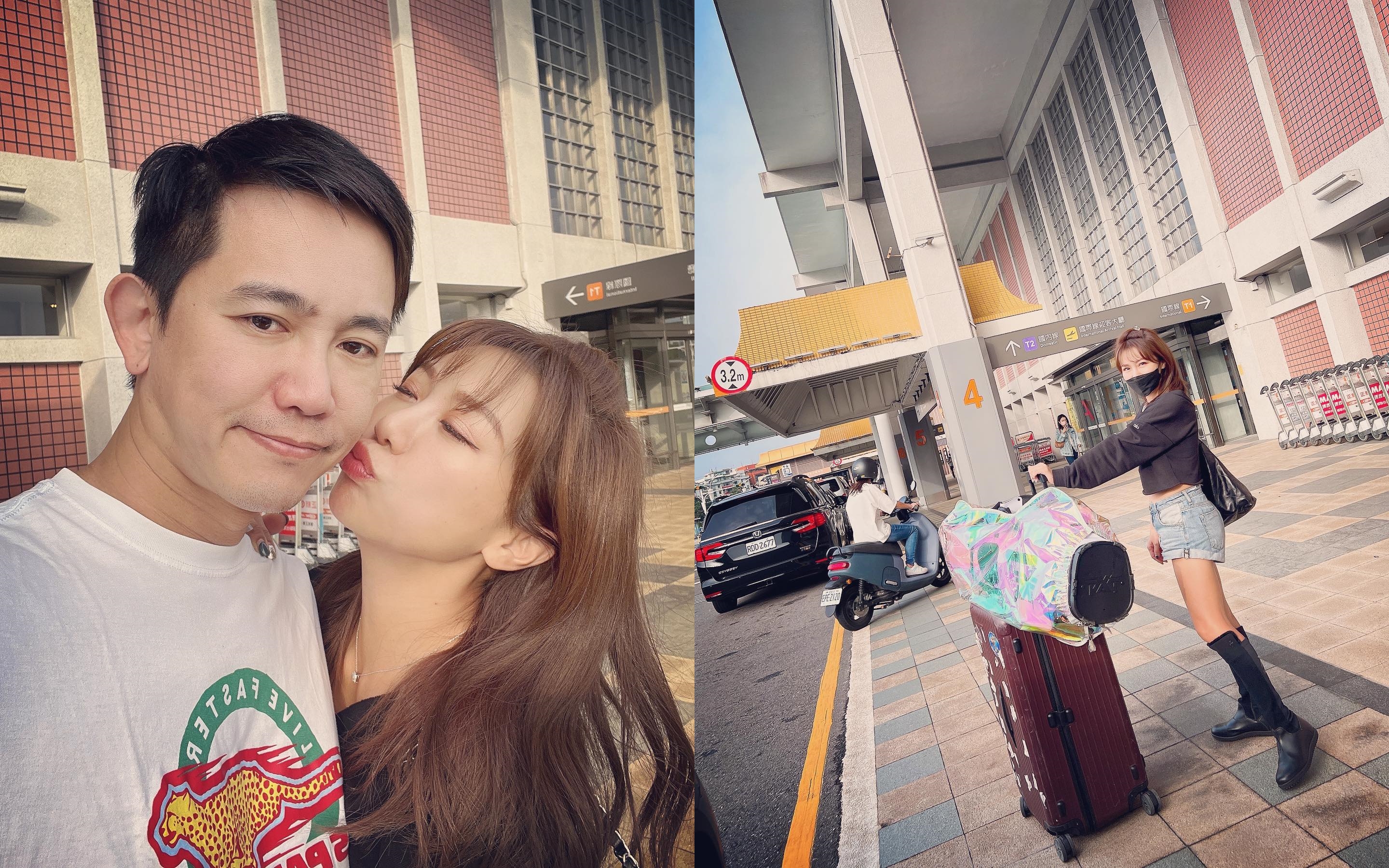 李佩甄曬出老公王祚軒對她好的照片，顯示自己轉為幸福狀態。（翻攝李佩甄臉書）