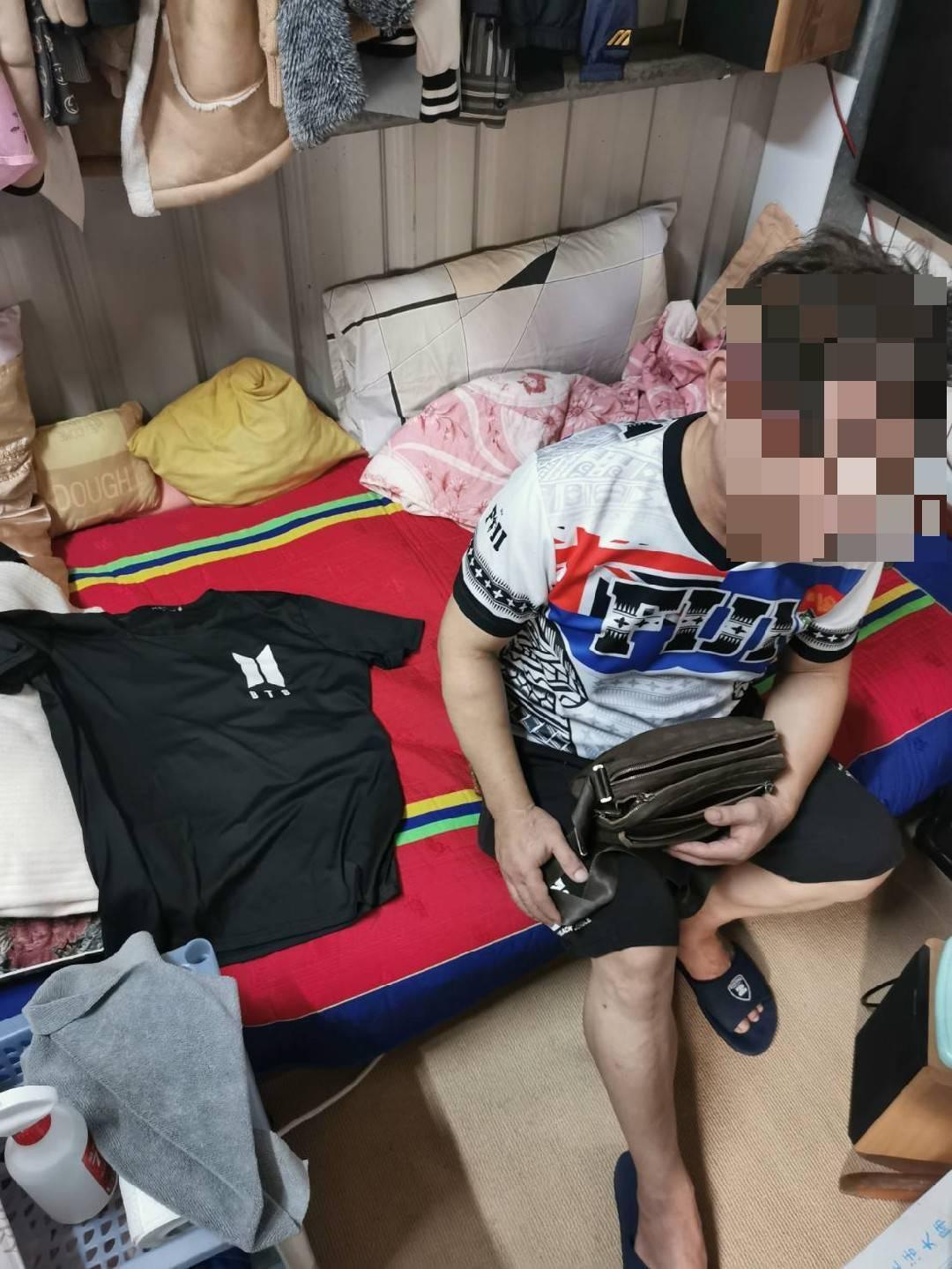 警方逮到小偷。(翻攝劃面)