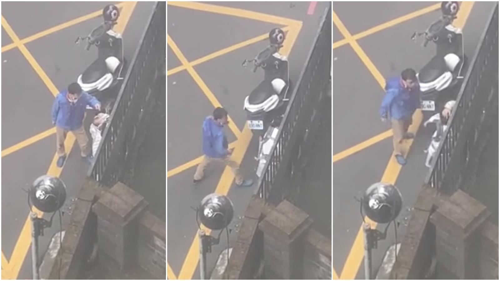 孔男失控對妻子指手畫腳地怒罵。（翻攝自Dcard）