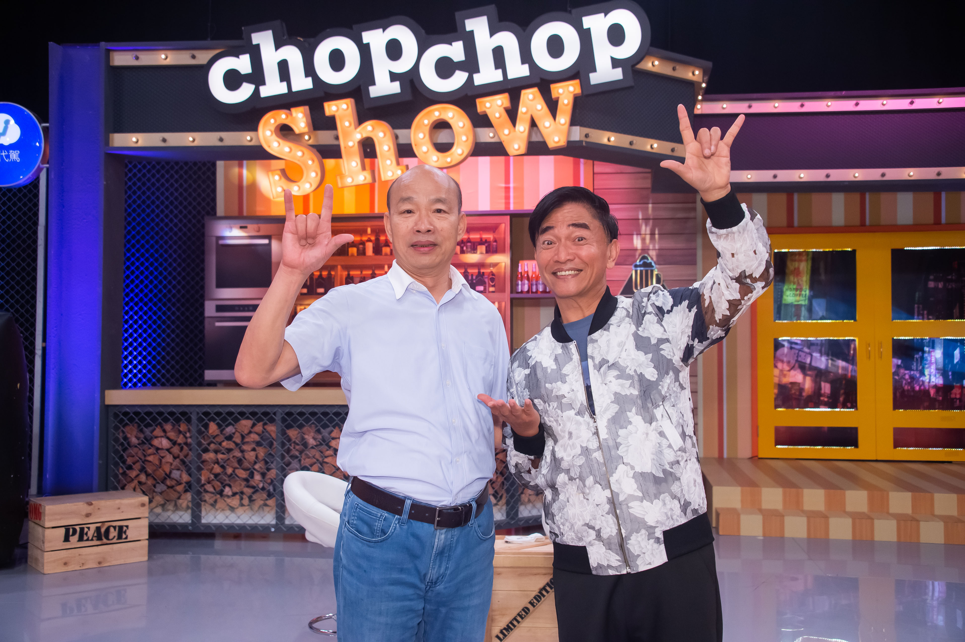 韓國瑜跟吳宗憲擔任《11點熱吵店》最新一集大來賓。(TVBS)