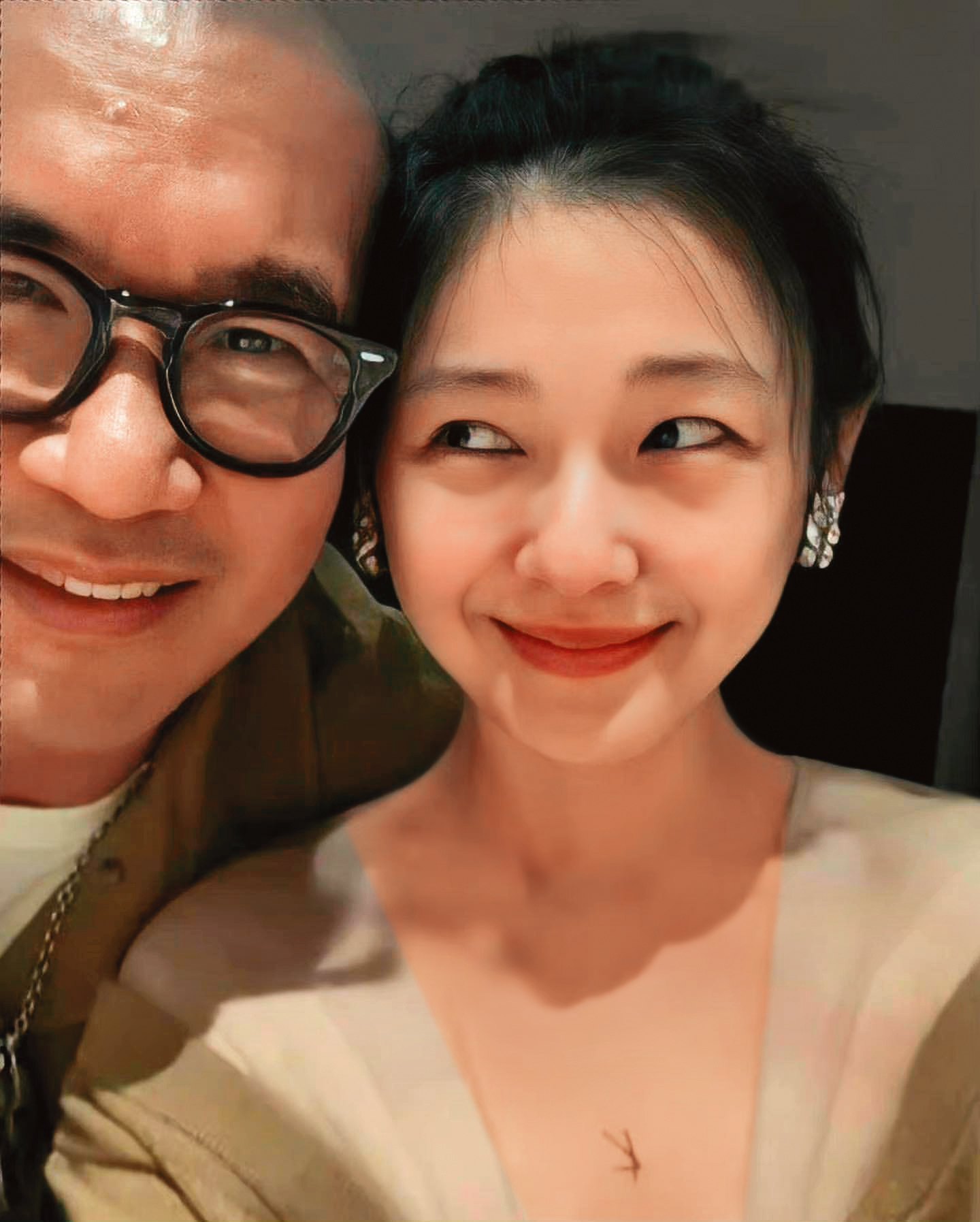 韓星具俊曄（左）在大S（右）離婚後與她重逢，今年3月2人宣布結婚。（翻攝大S IG）