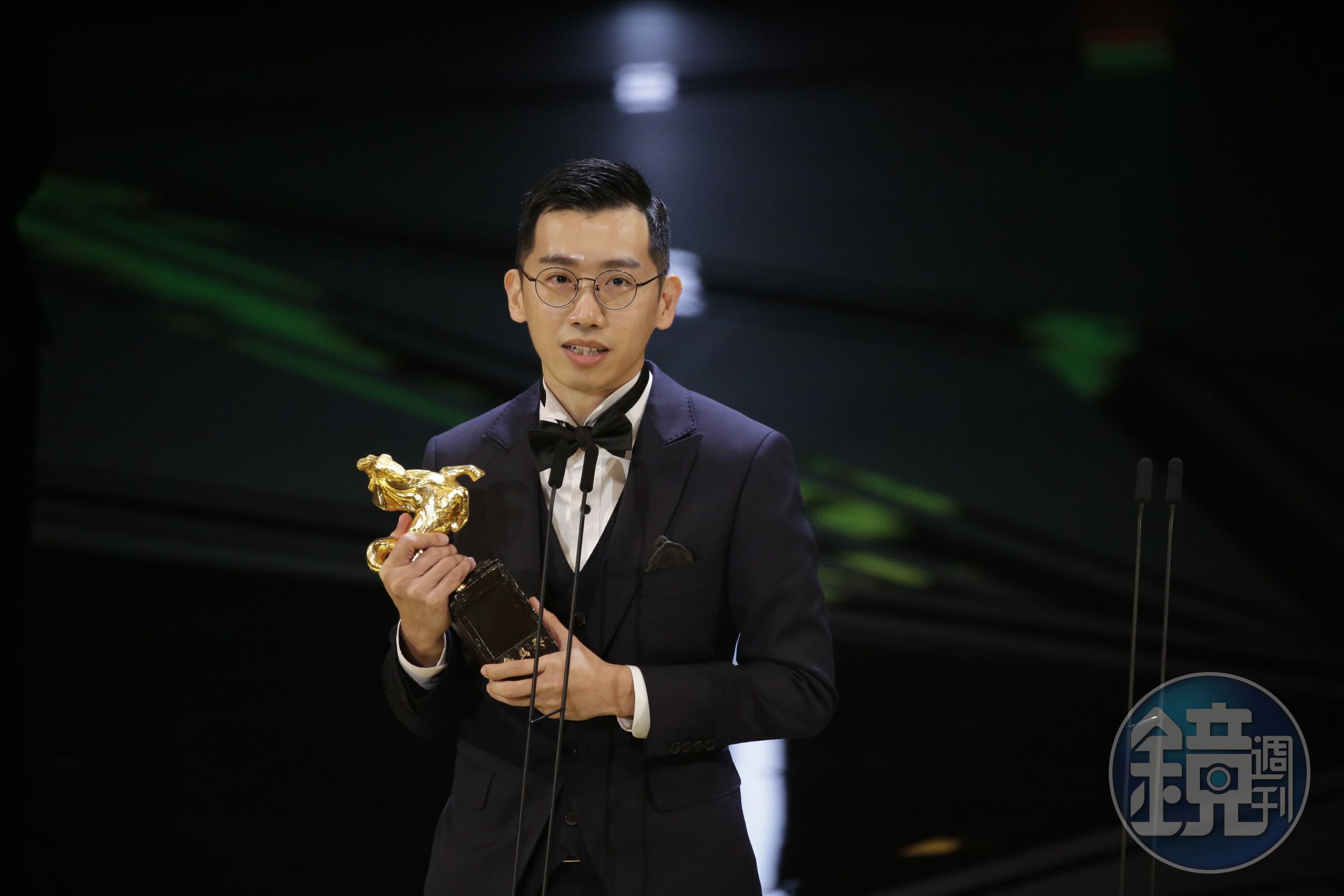劉國瑞以《白日青春》，在金馬拿下最佳原著劇本及新導演獎。