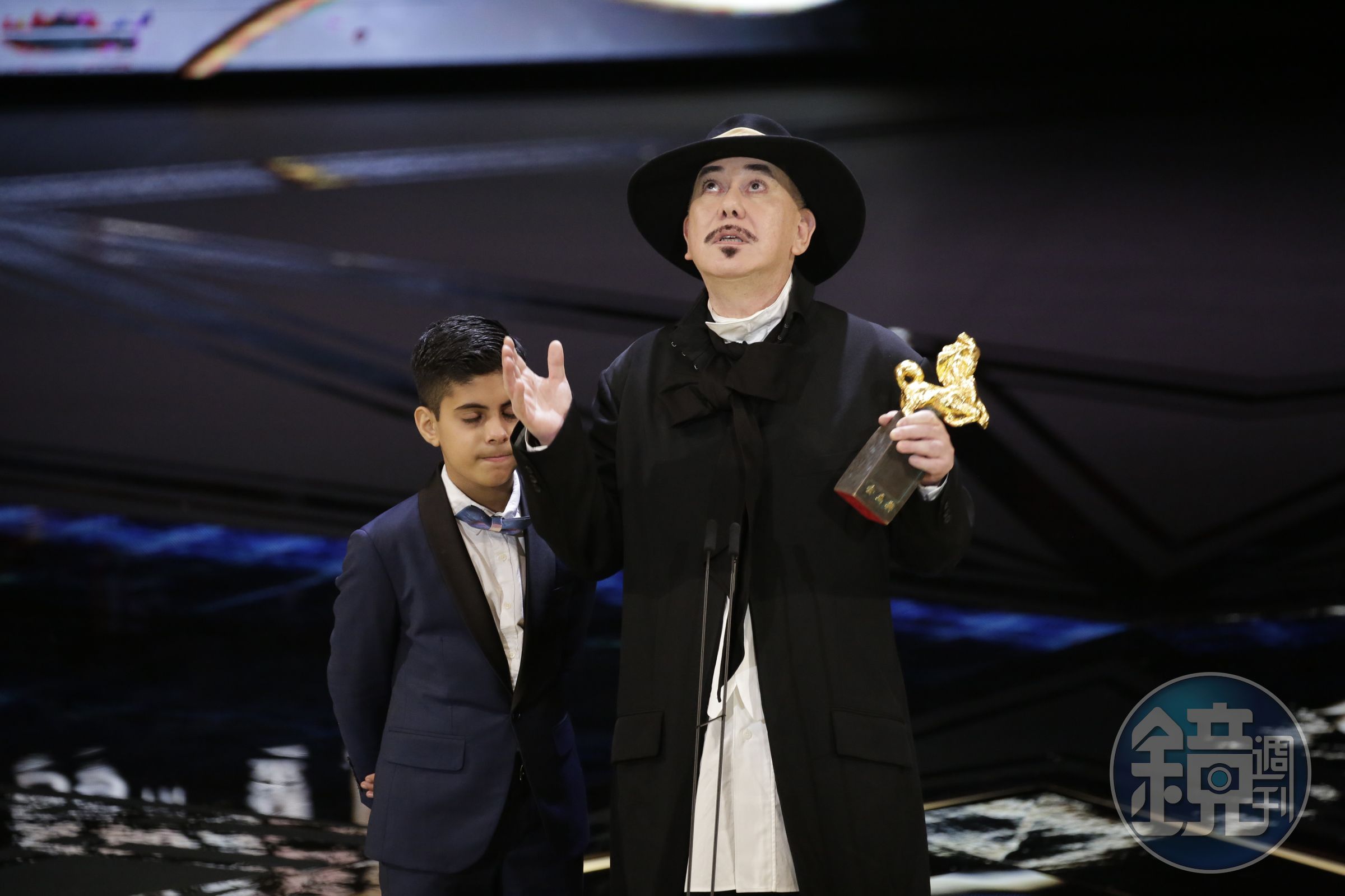 黃秋生說到新導演總是為他帶來好運，第三度爭奪金馬影帝，他終於以《白日青春》拿下獎項。