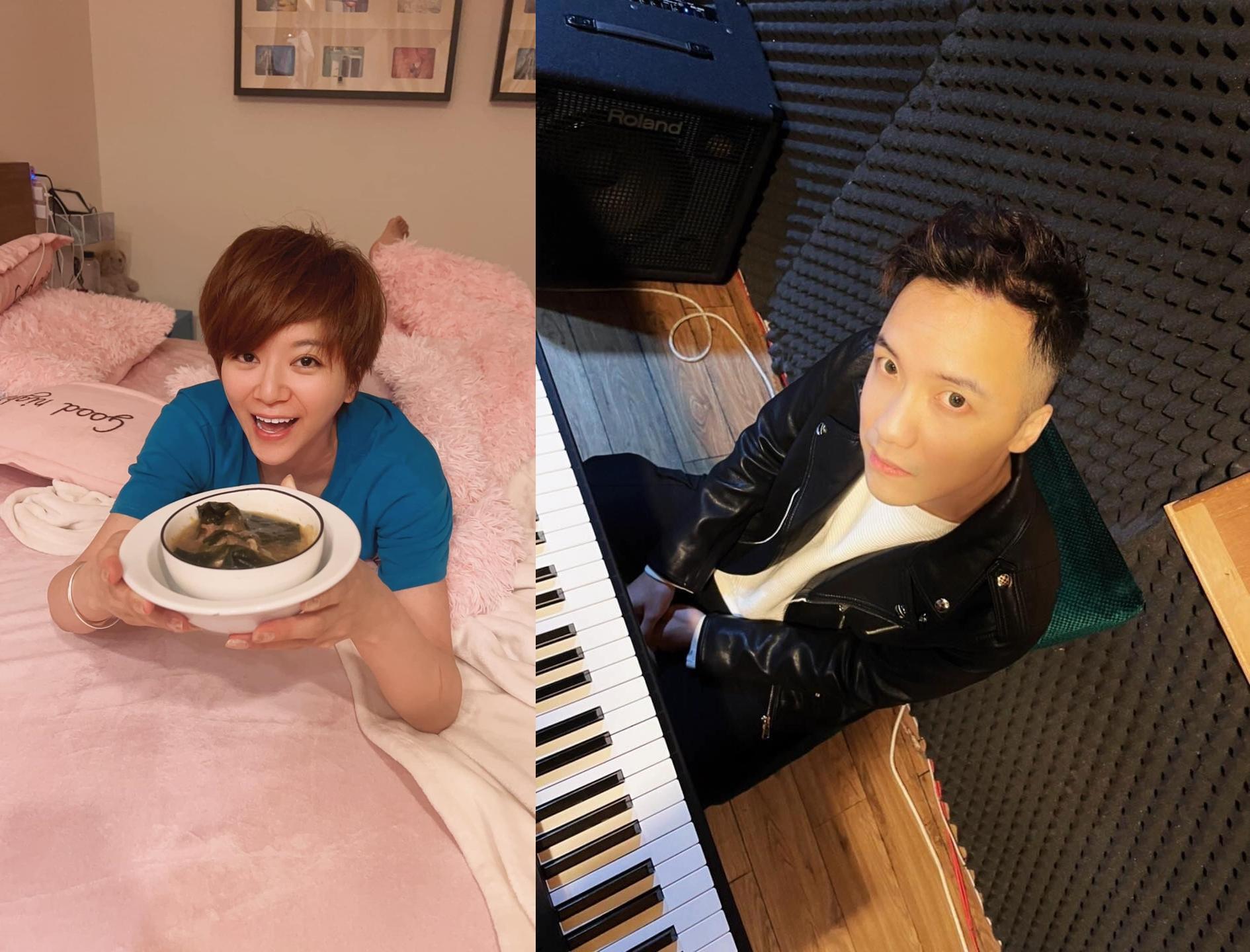 圤智雨(右)以「分手李妍瑾!」長篇控訴前女友(左),細細寫下種種不滿。(翻攝圤智雨臉書)