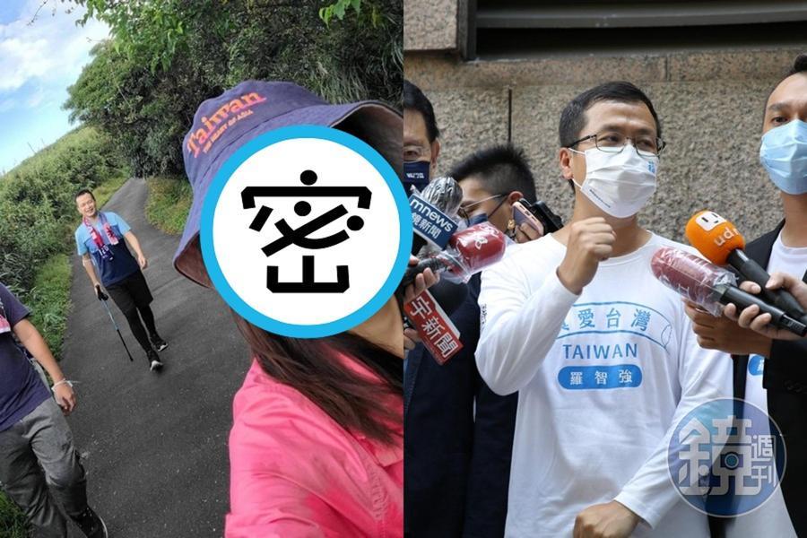 前台北市議員羅智強今突然感謝一名神祕友人，讚對方是美麗的女生」。（左圖翻攝自羅智強臉書、右為本刊資料照）
