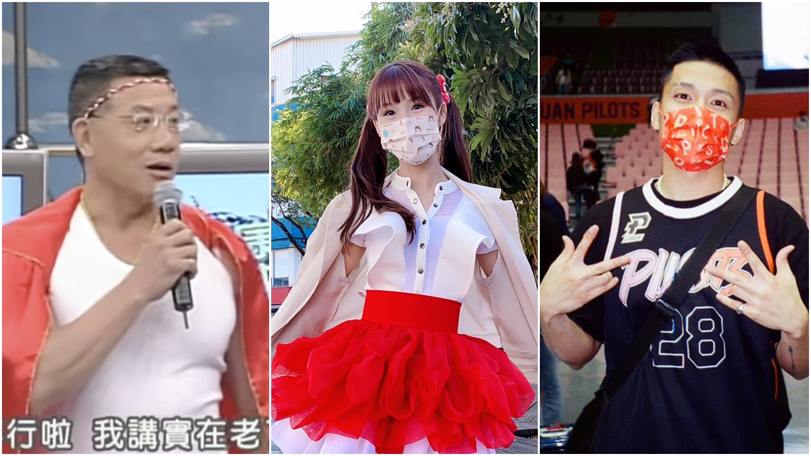 藝人參選里長不只江珮瑩一人。（翻攝自達伶與李宜柏臉書、康熙來了YT）