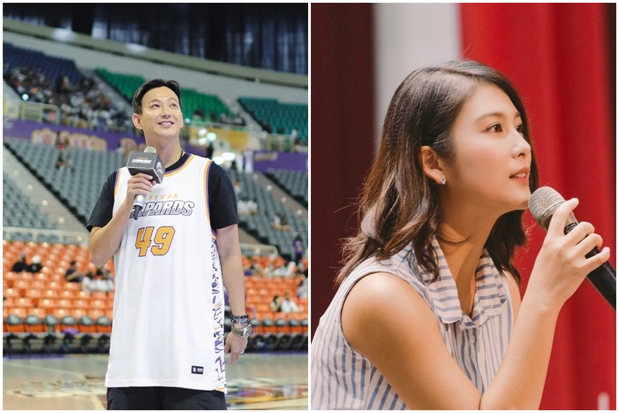 威廉因為主持霍華德來台首秀被球迷罵爆，因此連累到妻子卓君澤。（翻攝自廖威廉、卓君澤IG）