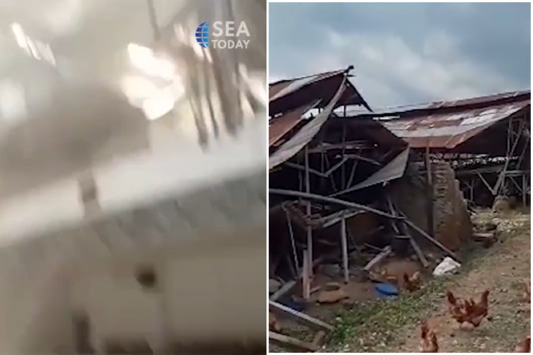 印尼5.6強震，近20死300傷！現場震撼影片曝光。（翻自推特）