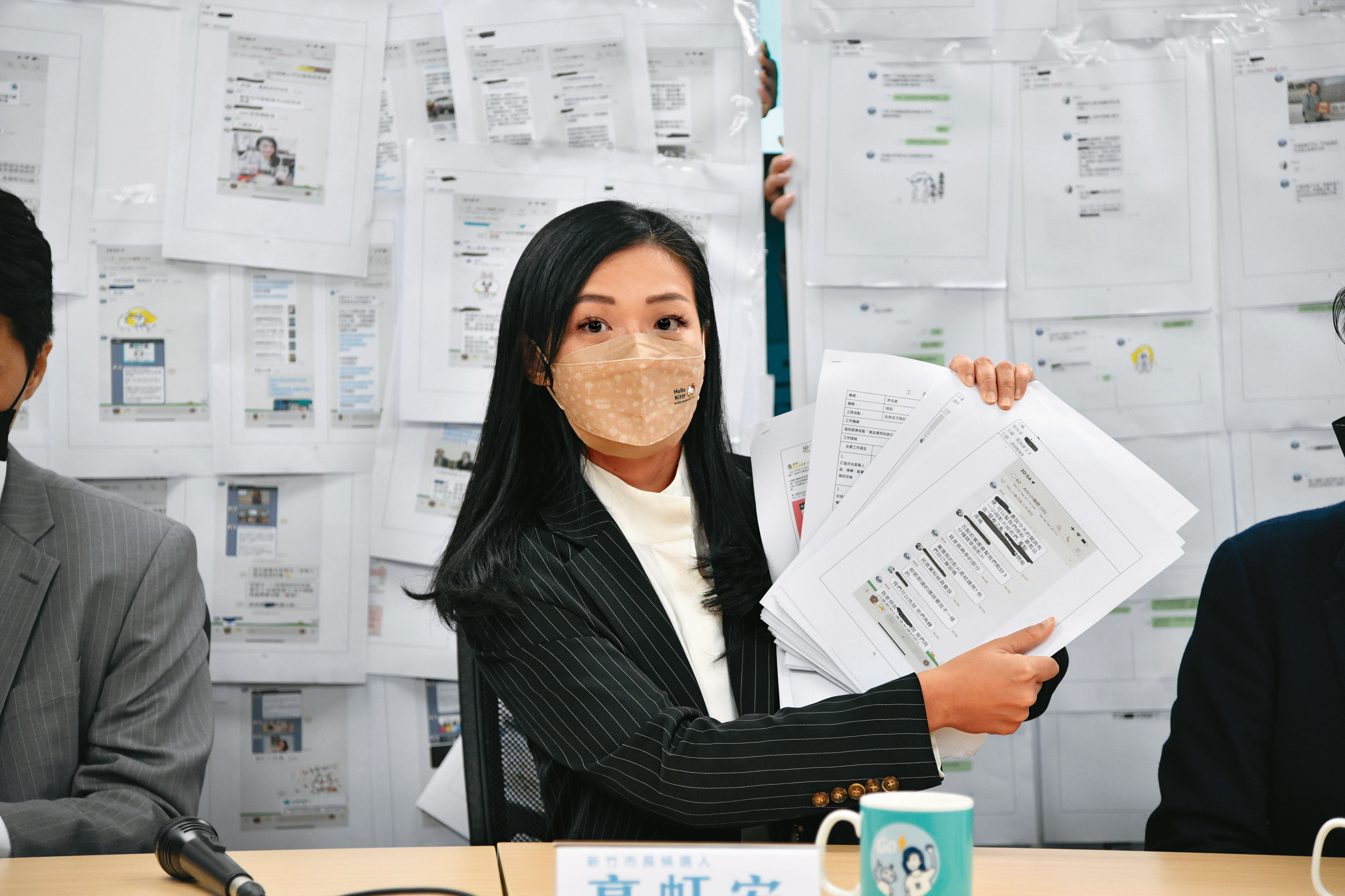 民眾黨搶攻黨主席柯文哲家鄉新竹市，寄望候選人高虹安（圖）能從助理費風暴脫身，突破藍綠夾殺。