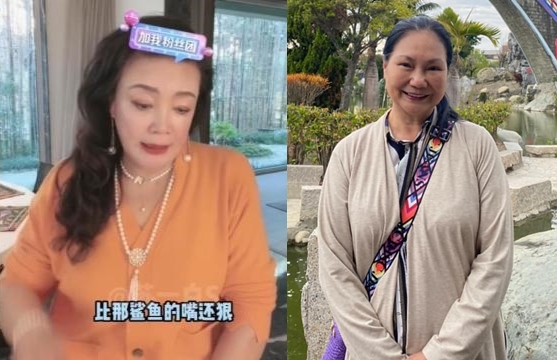 為了護S家，S媽開始接聽台灣媒體記者的電話，更不禁動氣。（翻攝張蘭直播、黃春梅臉書）