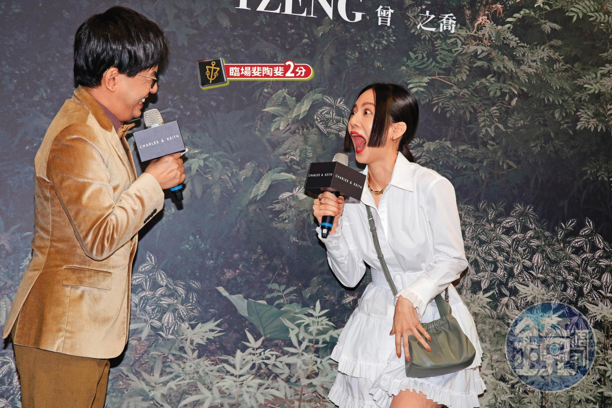 黃子佼（左）催生，曾之喬（右）大喊：「那也要有人啊！」聽說《侏羅紀公園》證明「生命總會找到出口」的。（←無性繁殖？）