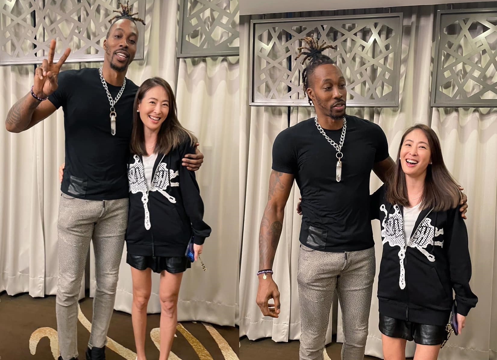 賈永婕貼出與魔獸的照片引發討論。（翻攝賈永婕臉書）