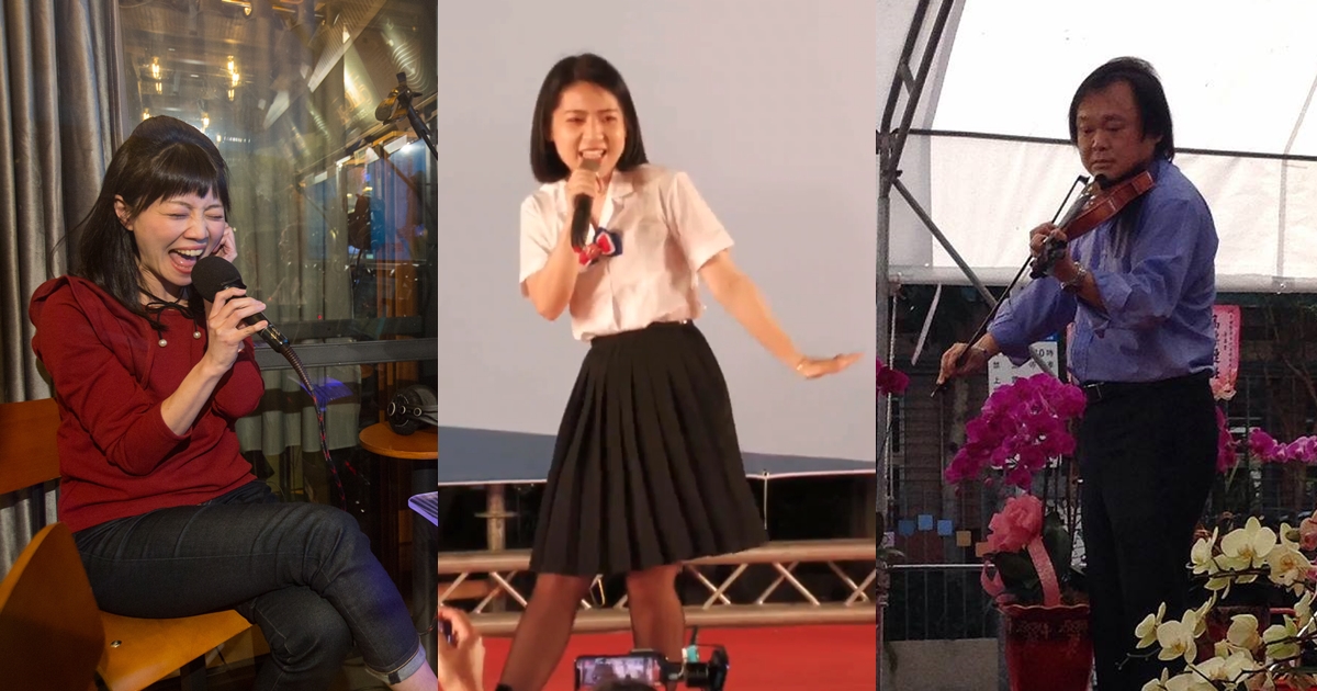 徐巧芯（中）向高嘉瑜（左）下戰帖，還有可能找王世堅（右）來拉小提琴。（左起本刊資料照、謝龍介臉書、王世堅臉書）