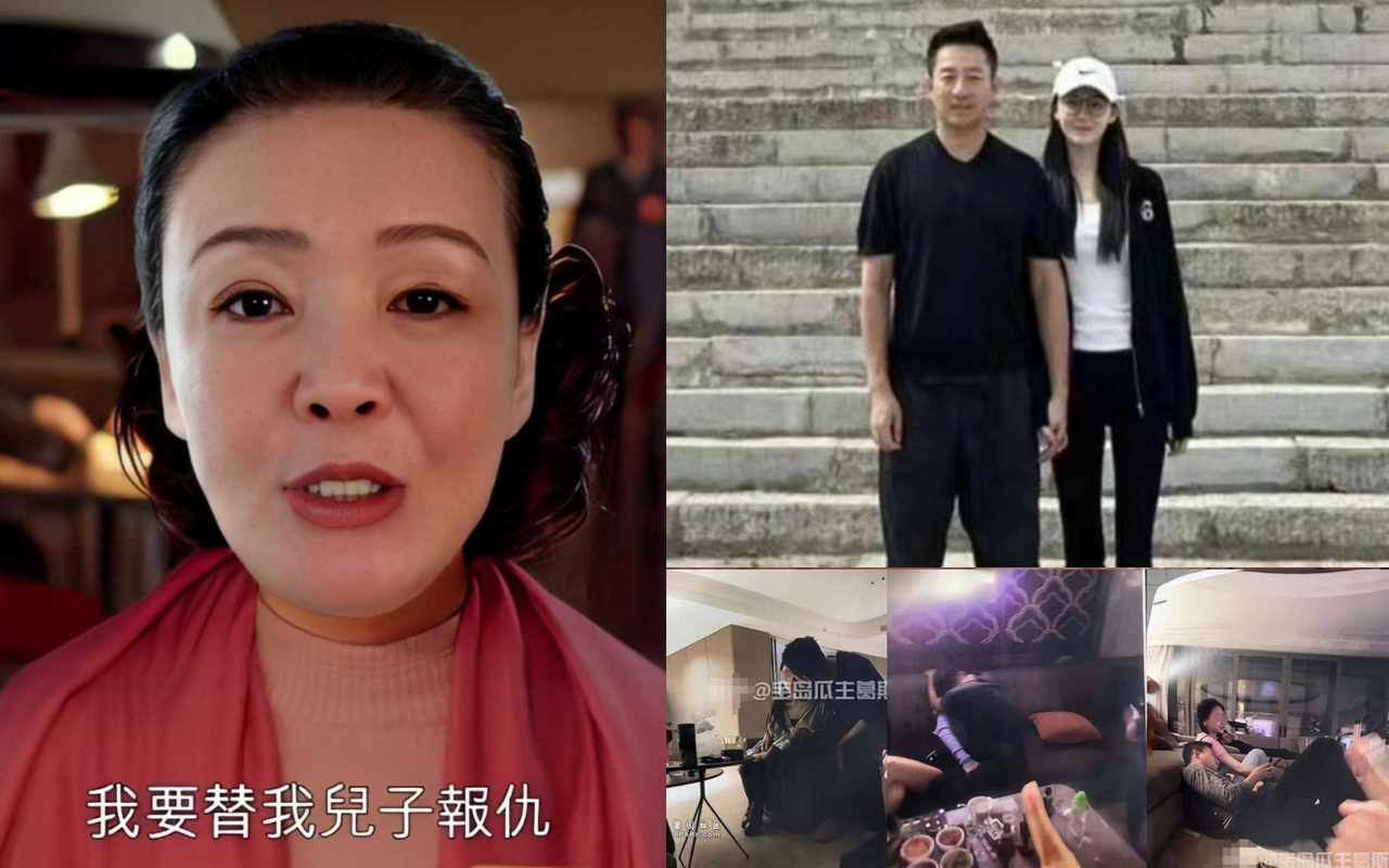 張蘭（左圖）誓言「要替兒子報仇」，拜託先看看汪小菲（右圖）做了什麼不能見光的事。（翻攝自微博）