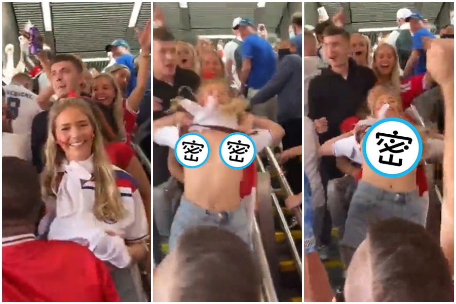 世界盃足球賽開打，有網友曝光優質放送事故，但有網友表示並非本屆FIFA。（翻攝自推特）