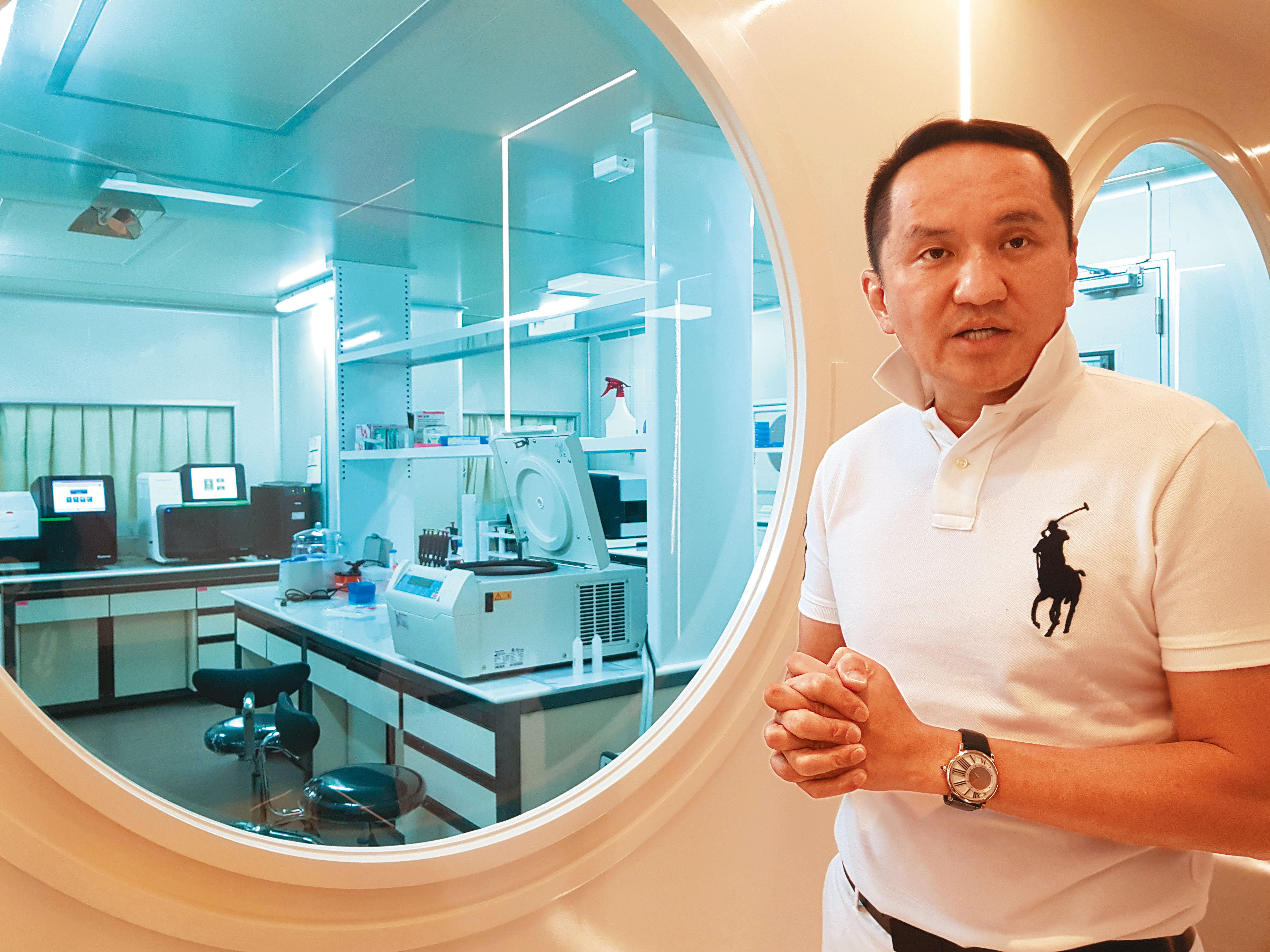 瑞佛健康管理醫院提供高端健檢，也設有實驗室可以儲存免疫細胞和造血幹細胞。（高迪攝）