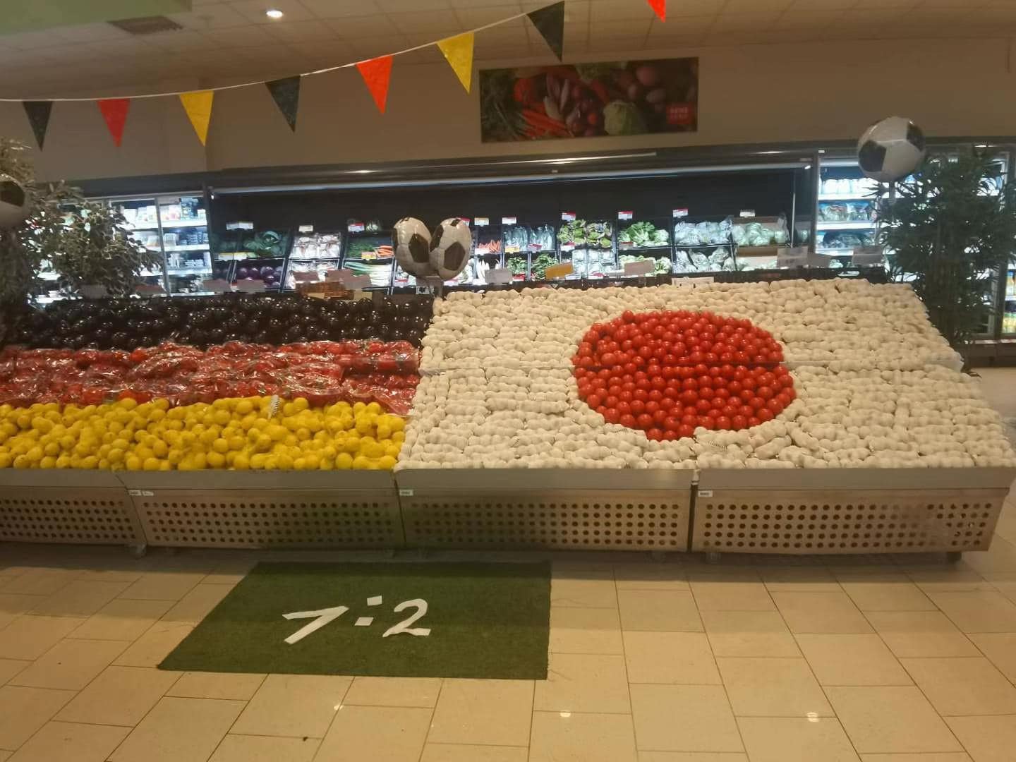 德國連鎖超市幽默紀念世足賽的爆冷輸球，讓網友大讚有風度。（Yanyan授權提供）