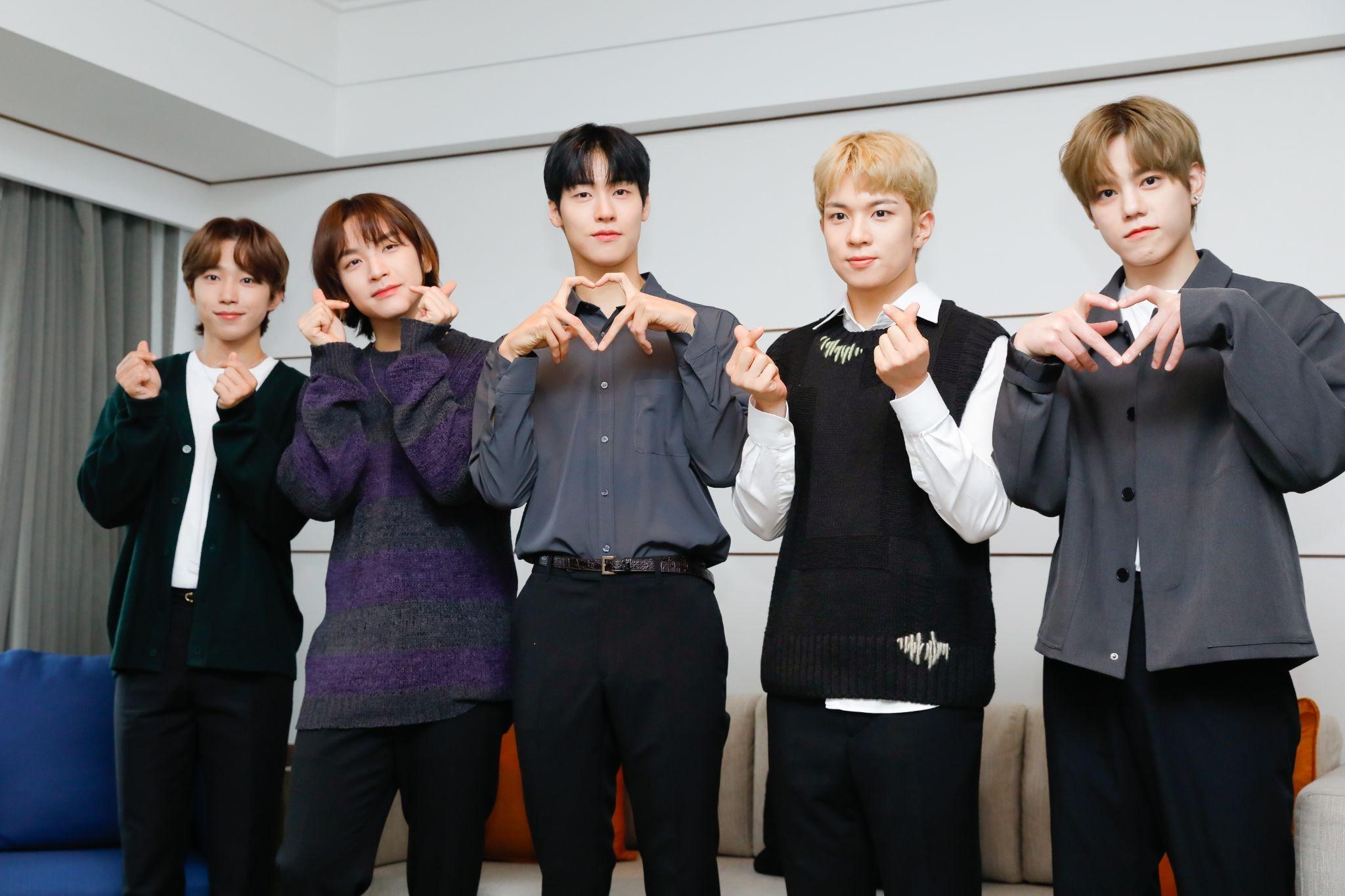 「N.Flying」徐東成（左起）、金宰鉉、隊長李承協、柳會勝、車勳今來台，明晚將在大直開唱。