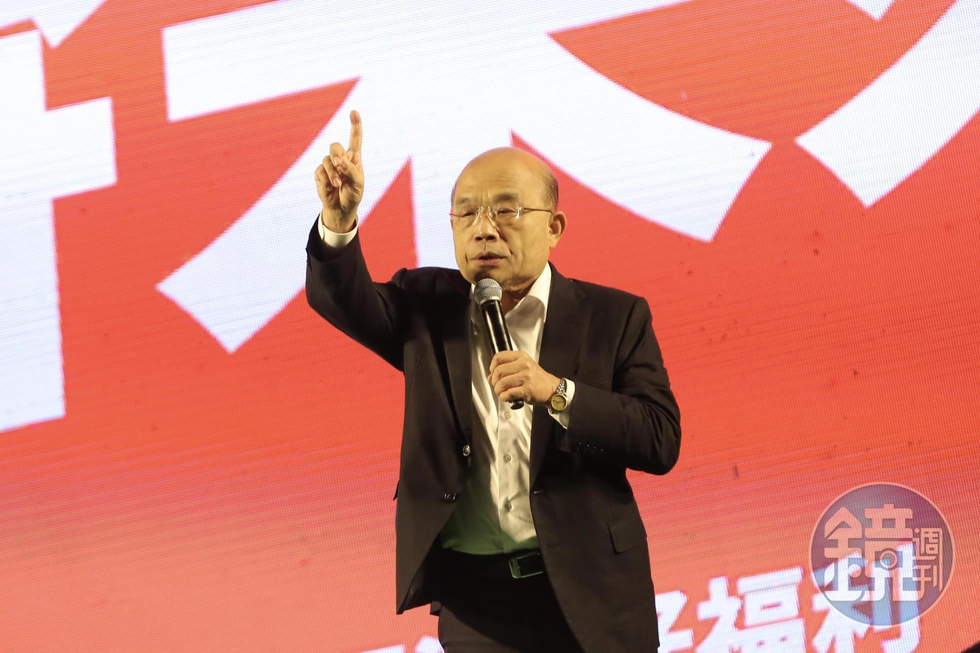蘇貞昌替林佳龍站台。