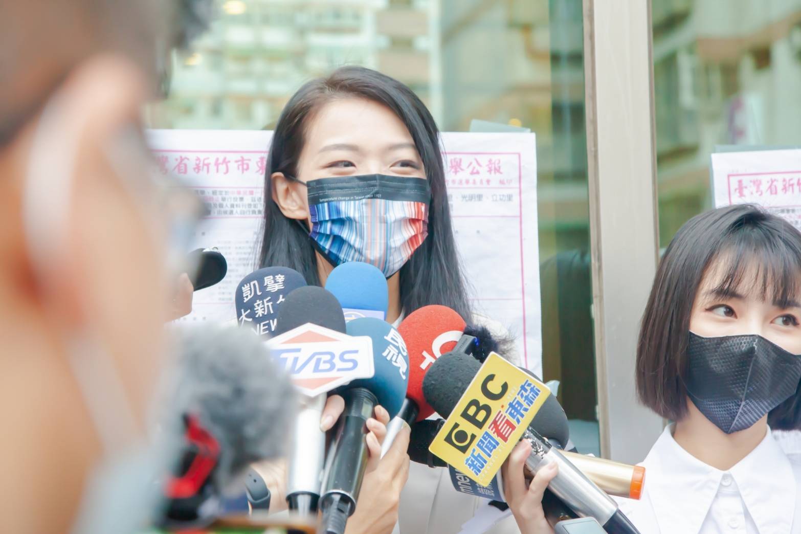 高虹安說選戰忙了4個月，昨晚睡得很香甜。（高虹安團隊提供）