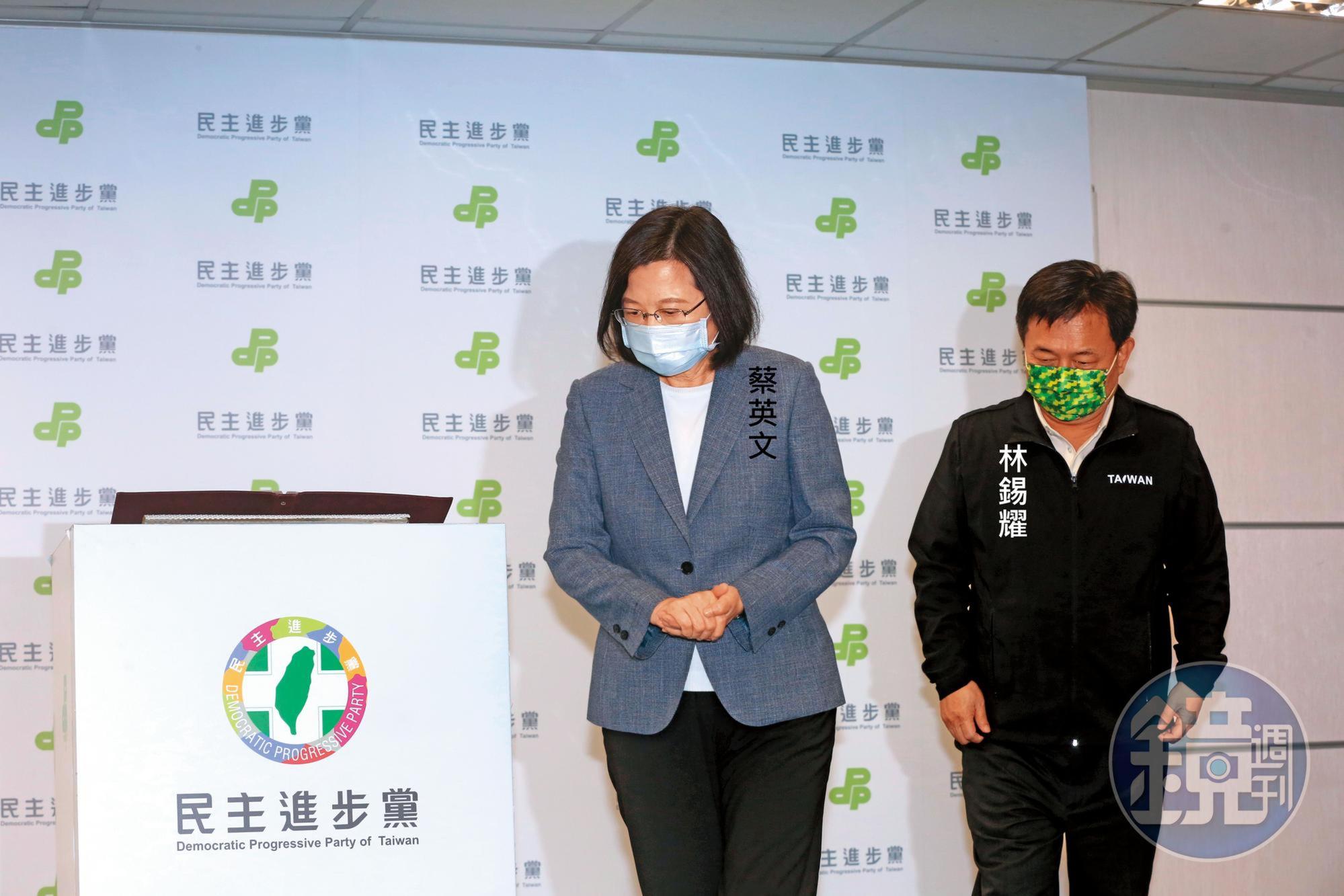 繼2018年之後，蔡英文再為地方選舉失敗請辭黨主席。