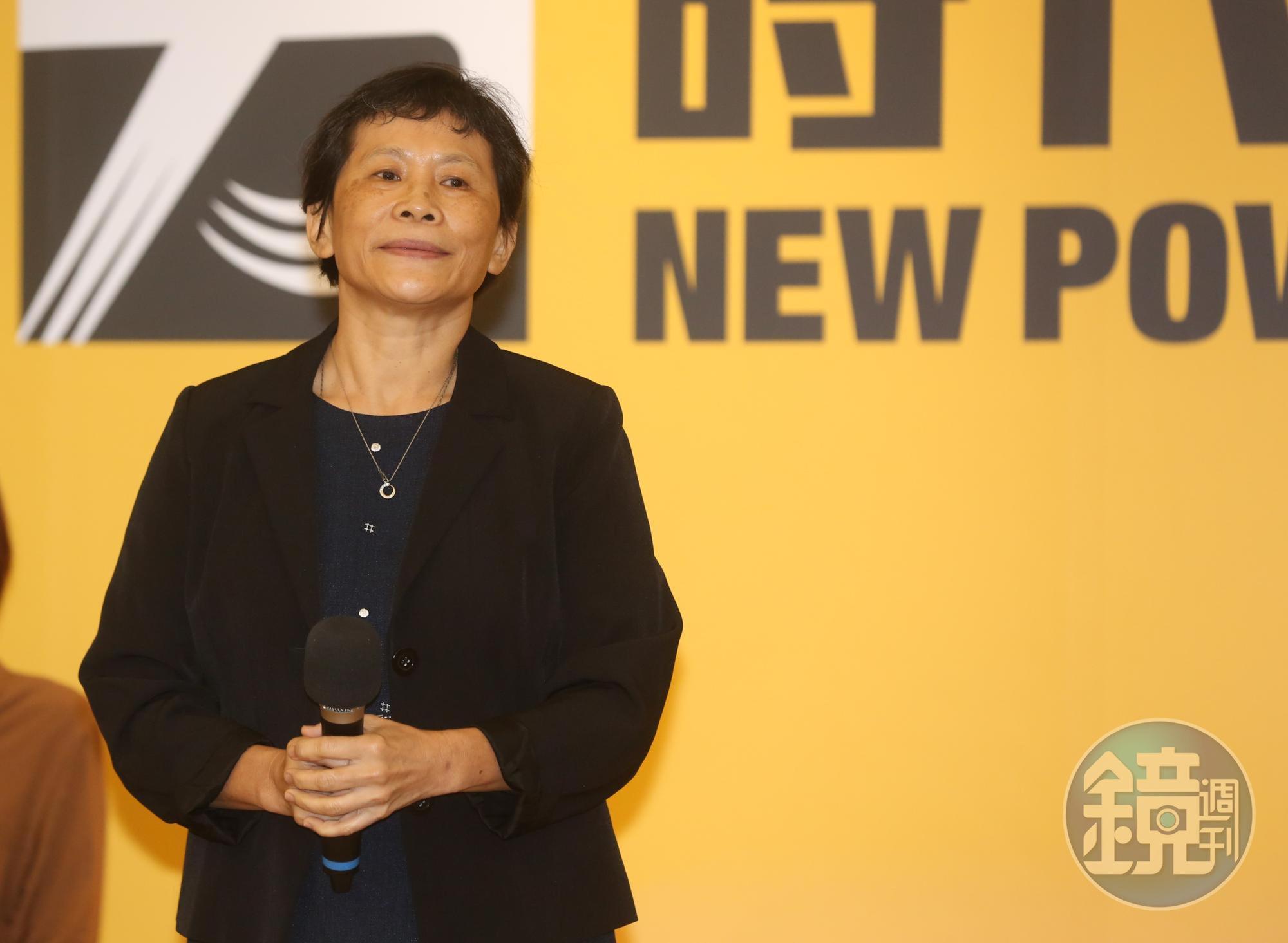時代力量黨主席陳椒華原先宣布辭去黨主席，不過後接受慰留。（本刊資料照）