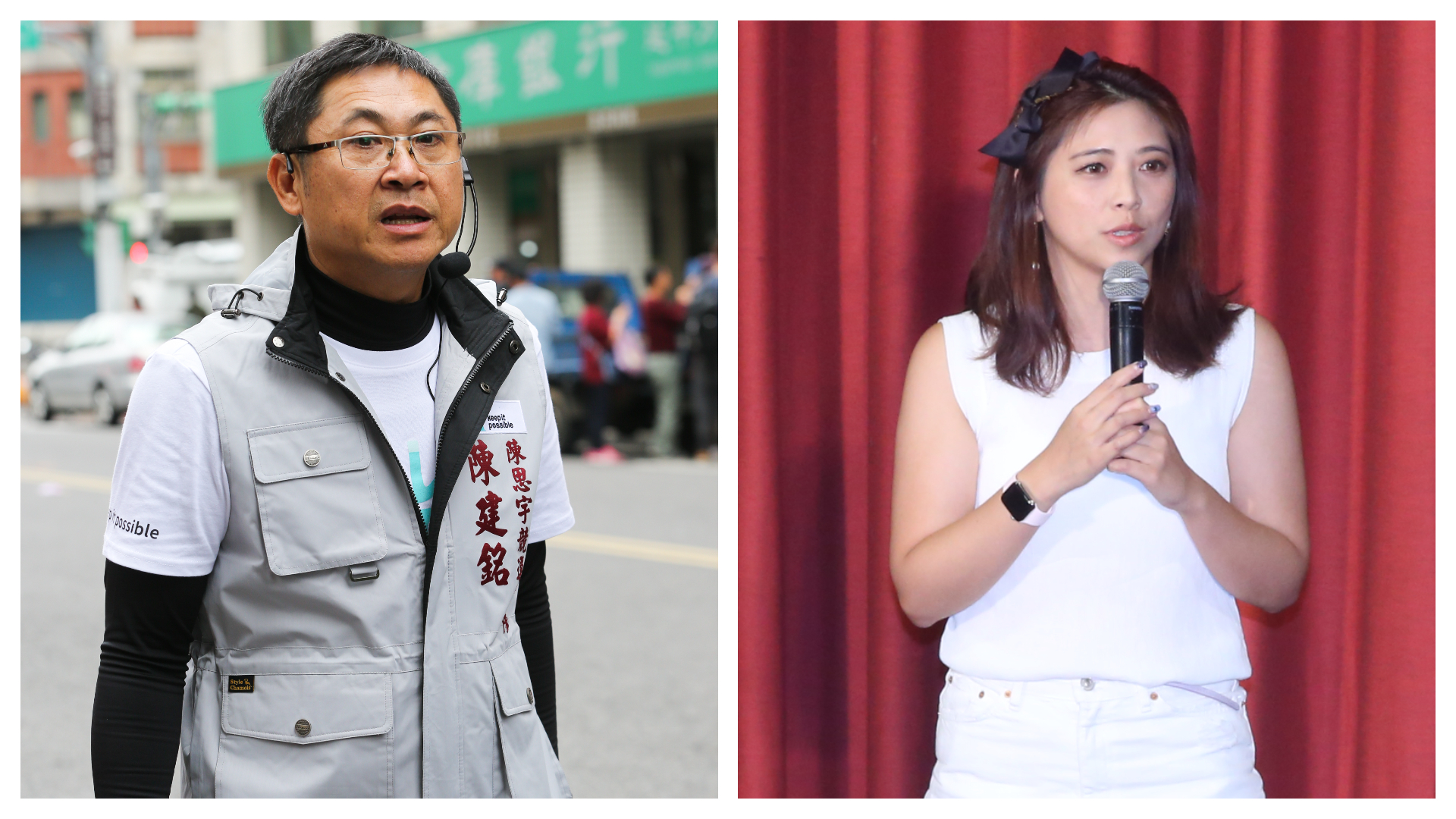 陳思宇（右）無緣進入台北市議會，父親陳建銘（左）開砲轟民眾黨應檢討反省。（本刊資料照）