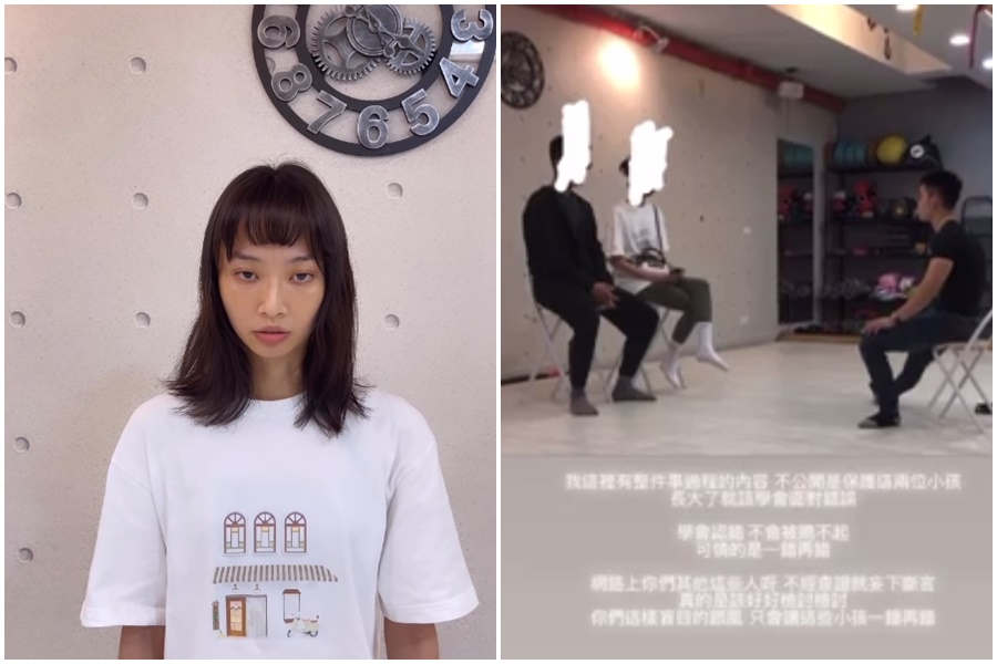 女網紅指控遭到健身房勒索，沒想到隔天PO出無神道歉影片，讓粉絲們擔心是否遭到威脅。（翻攝自當事人IG）