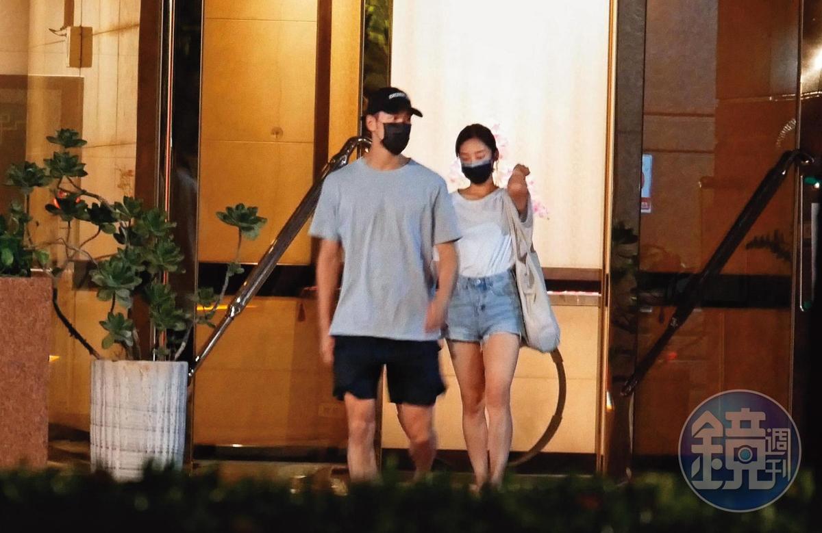 周予天被證實與席惟倫分手，過往本刊曾經拍到兩人熱愛畫面。（本刊資料照）