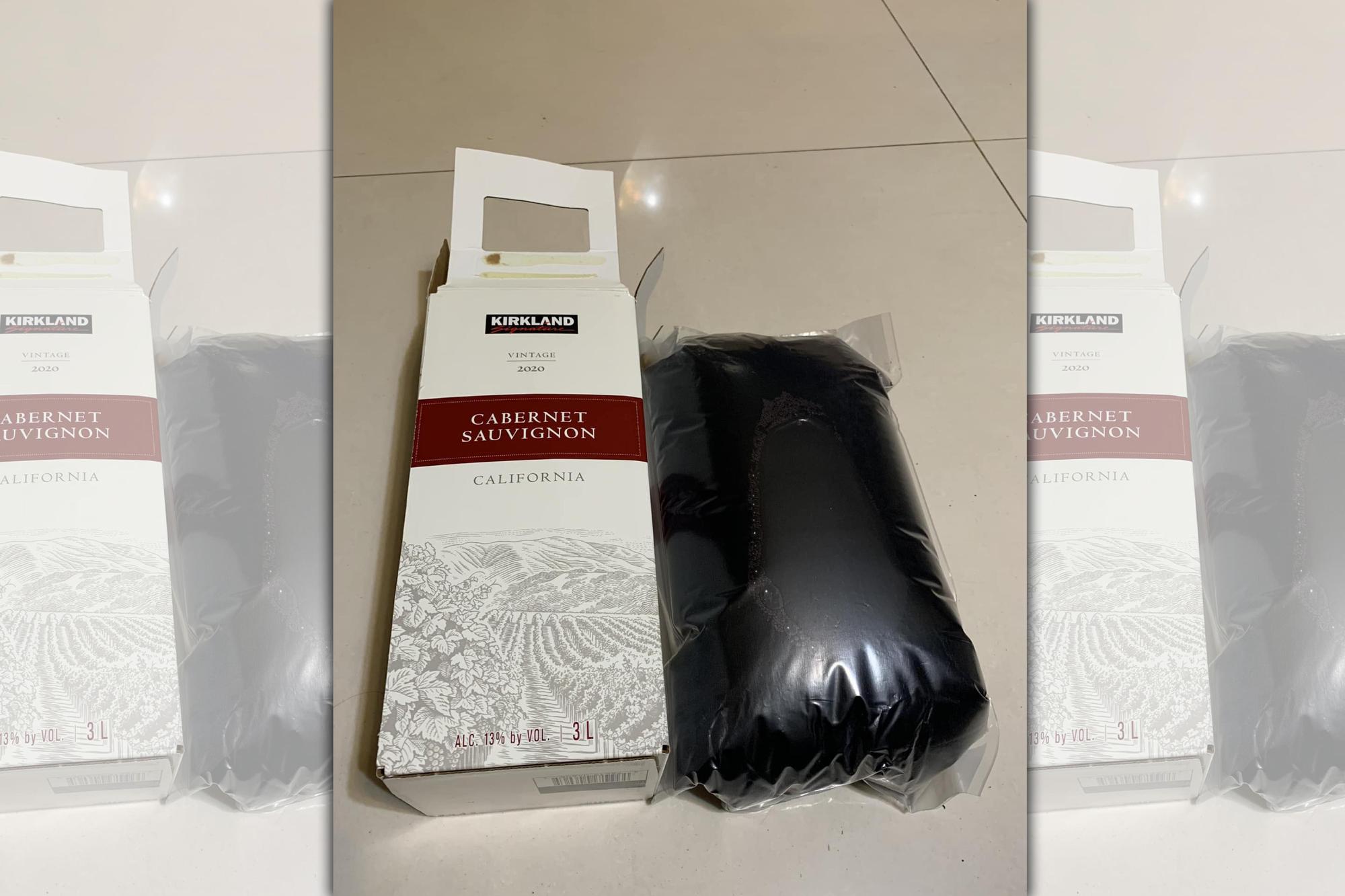 網友到好市多買了一款大容量的葡萄酒，結果回家一打開卻差點暈倒。（翻攝自臉書社團Costco好市多 商品經驗老實說）
