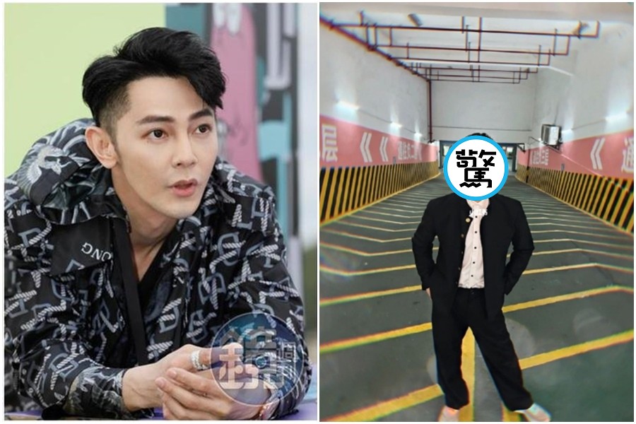 汪東城在小紅書po出多張自稱「氛圍感」的照片，網友卻認為很崩壞。（右圖翻攝自汪東城小紅書）