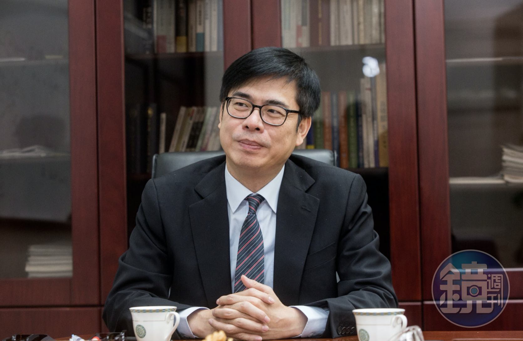 民進黨於九合一大選慘敗,今(30)召開敗選後第一次中常會,推選出高雄市長陳其邁擔任代理黨主席。(資料照)