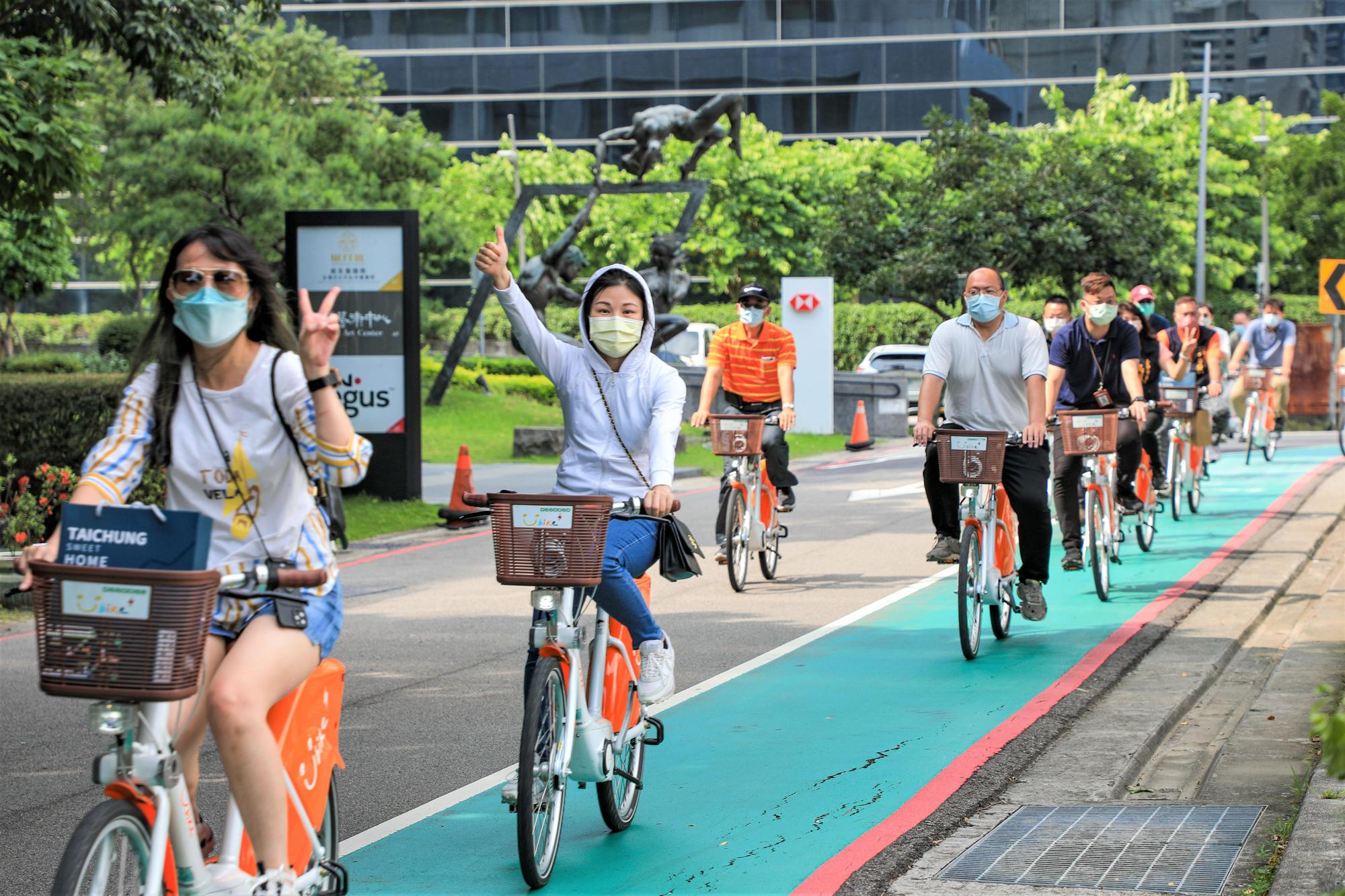 台中YouBike站點建置逾1,000站，短程移動更便利。