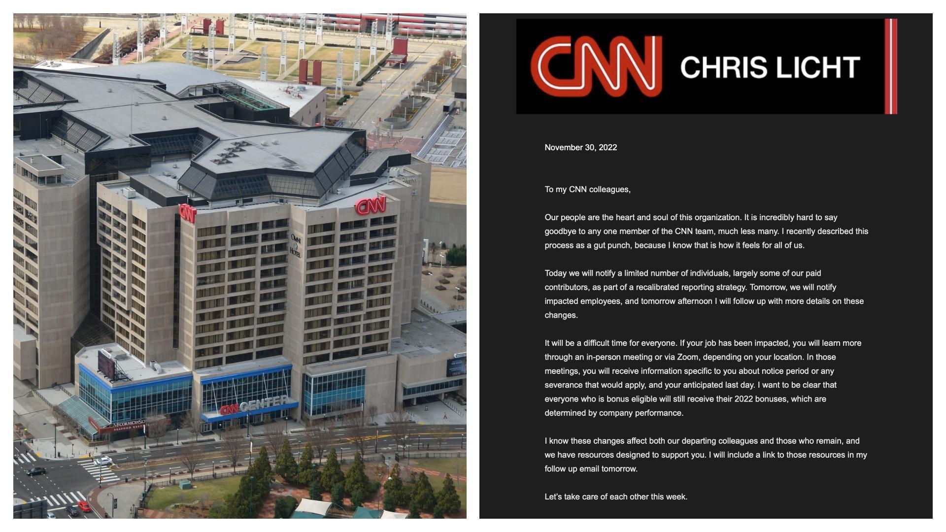 《CNN》11月30日宣布展開裁員行動。（Pixabay／Image by Paul Brennan、翻攝自推特@oliverdarcy）