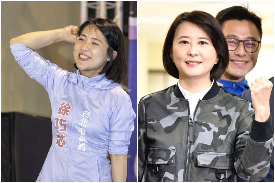 徐巧芯（左）發文支持王鴻薇（右）參加立委補選，更主動提及當年「議員之爭」嫌隙，2人一笑泯恩仇。（本刊資料照）