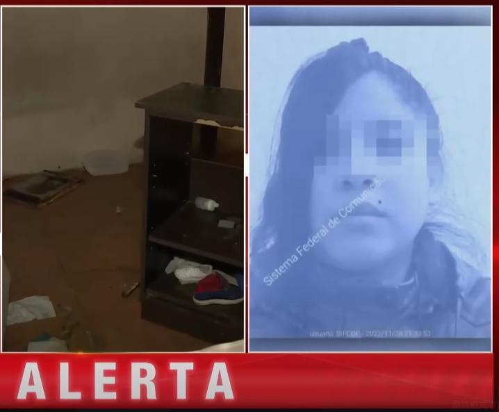 阿根廷驚傳一名母親將5歲女兒屍體用水泥封屍,還將藏屍的木箱當床頭櫃伴屍幾個月。(翻攝C5N YouTube頻道)