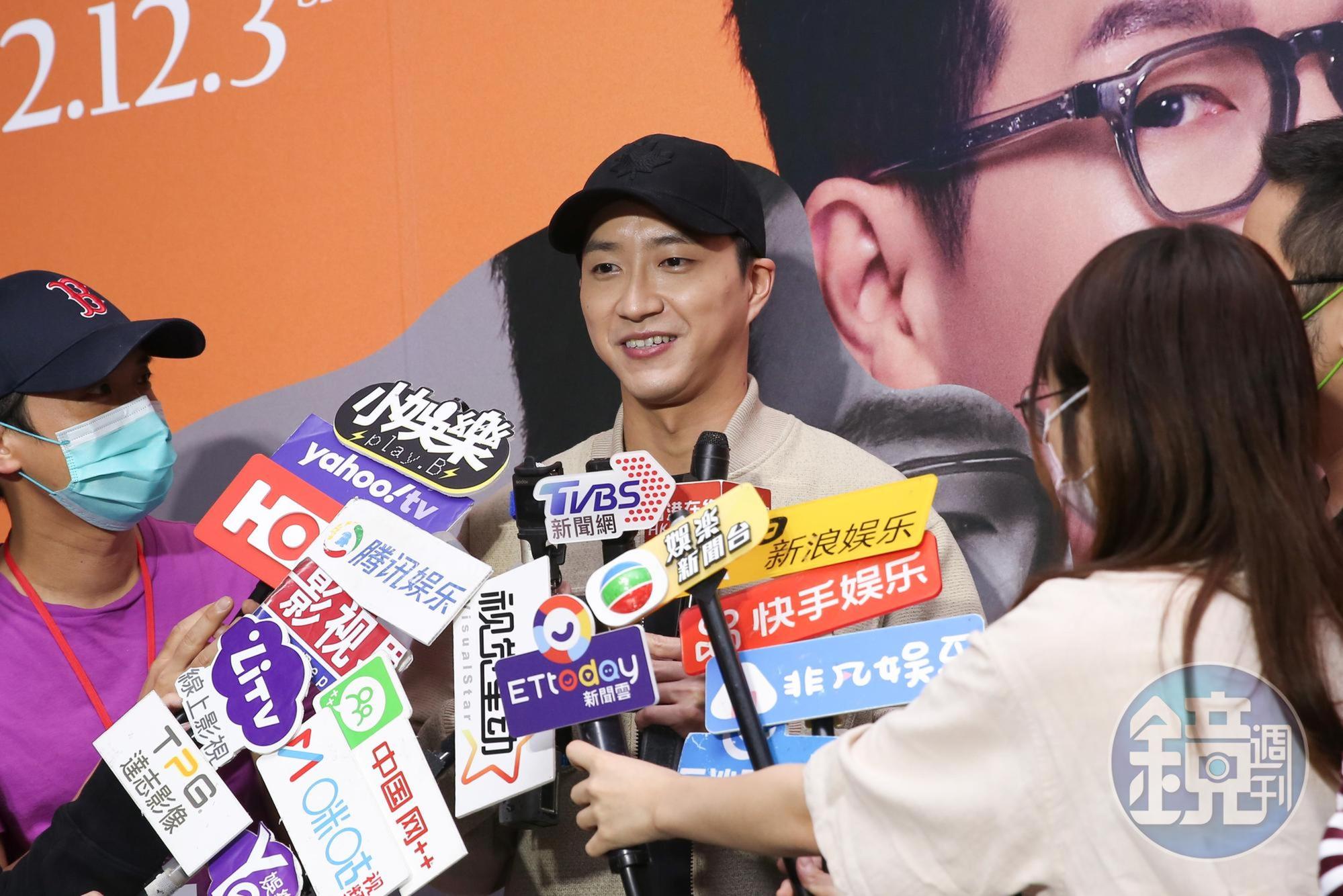 江宏傑出席品冠「不如我們今天見」巡迴演唱會。