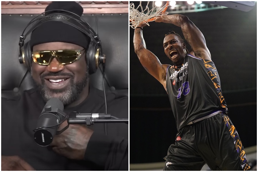 對於散播仇恨言論，歐尼爾（左）在Podcast節目上向霍華德（右）道歉。（左圖翻攝自NBA on TNT YouTube頻道，右圖翻攝自霍華德IG）