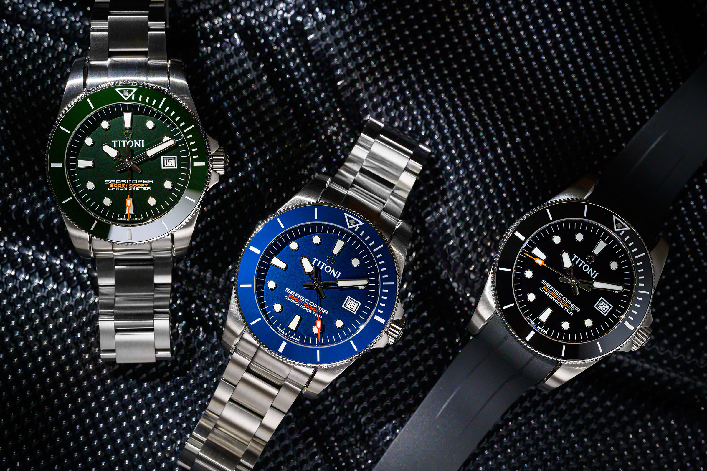 TITONI梅花錶Seascoper系列全新生力軍：Seascoper 300。
