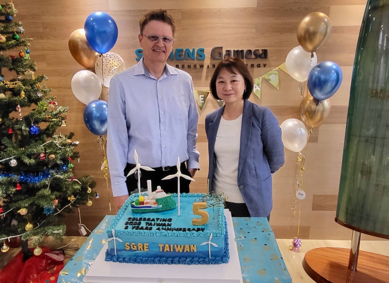 全球風力發電機製造大廠西門子歌美颯，來台設立亞太離岸風電營運發展總部屆滿5週年，未來將持續打造台灣成為亞太離岸風電出口中心。（西門子歌美颯提供）