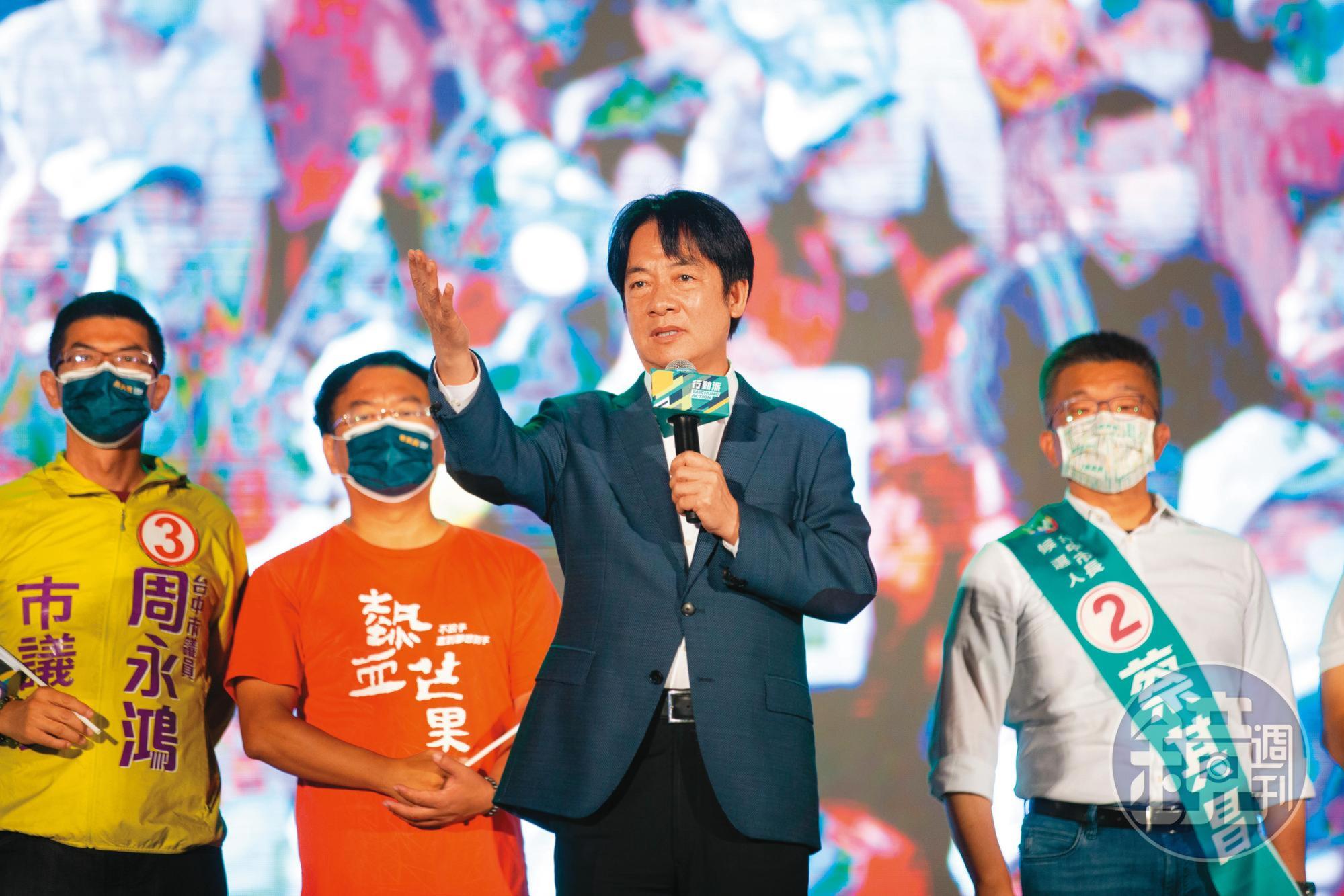 黨內勸進聲不斷，賴清德正評估是否親自參選民進黨主席。