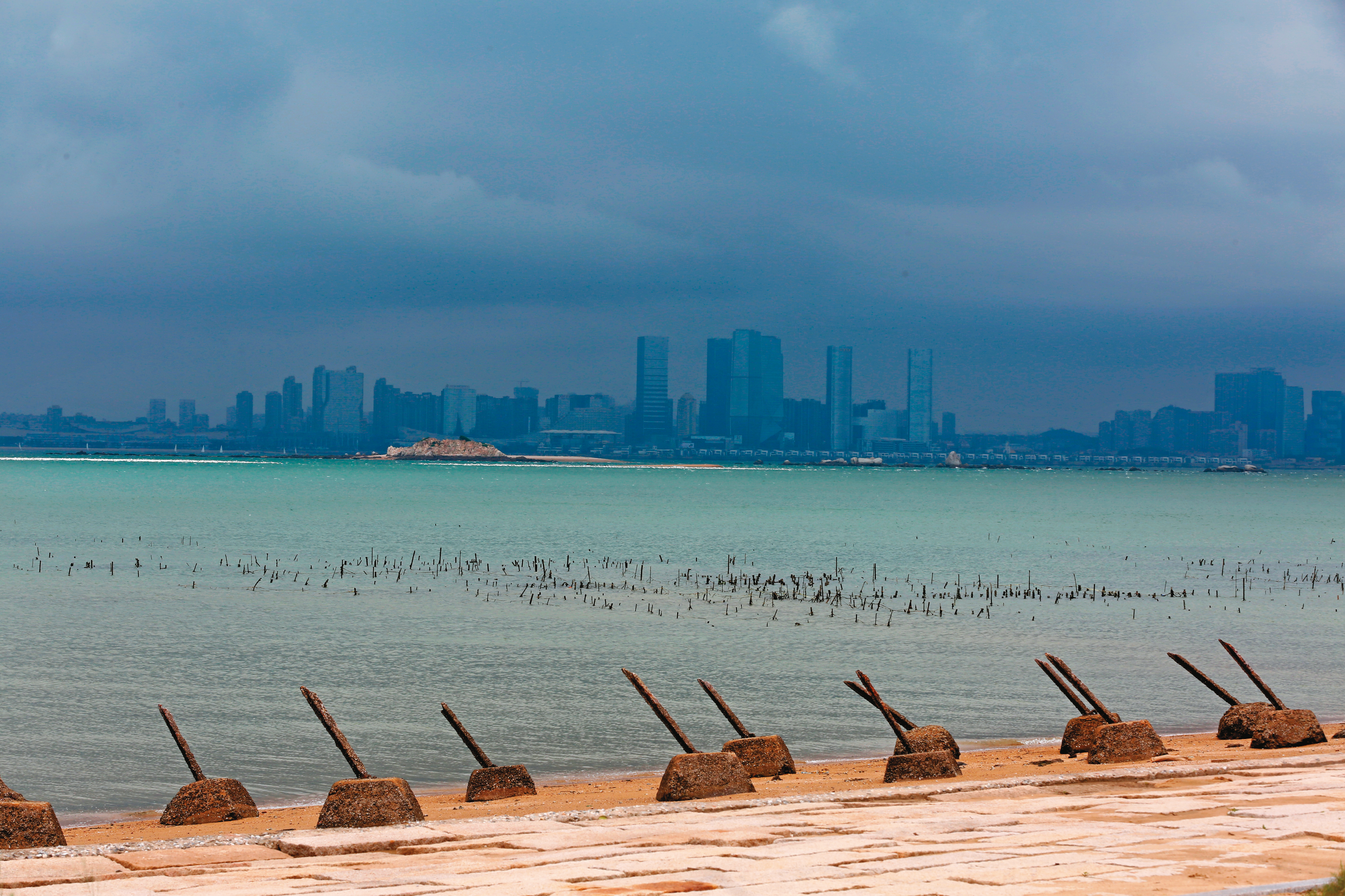 金馬是我國曝露在中國攻擊下最弱的兩處，也是最容易擦槍的地方。圖為金門烈嶼雙口。（陳毅偉攝）