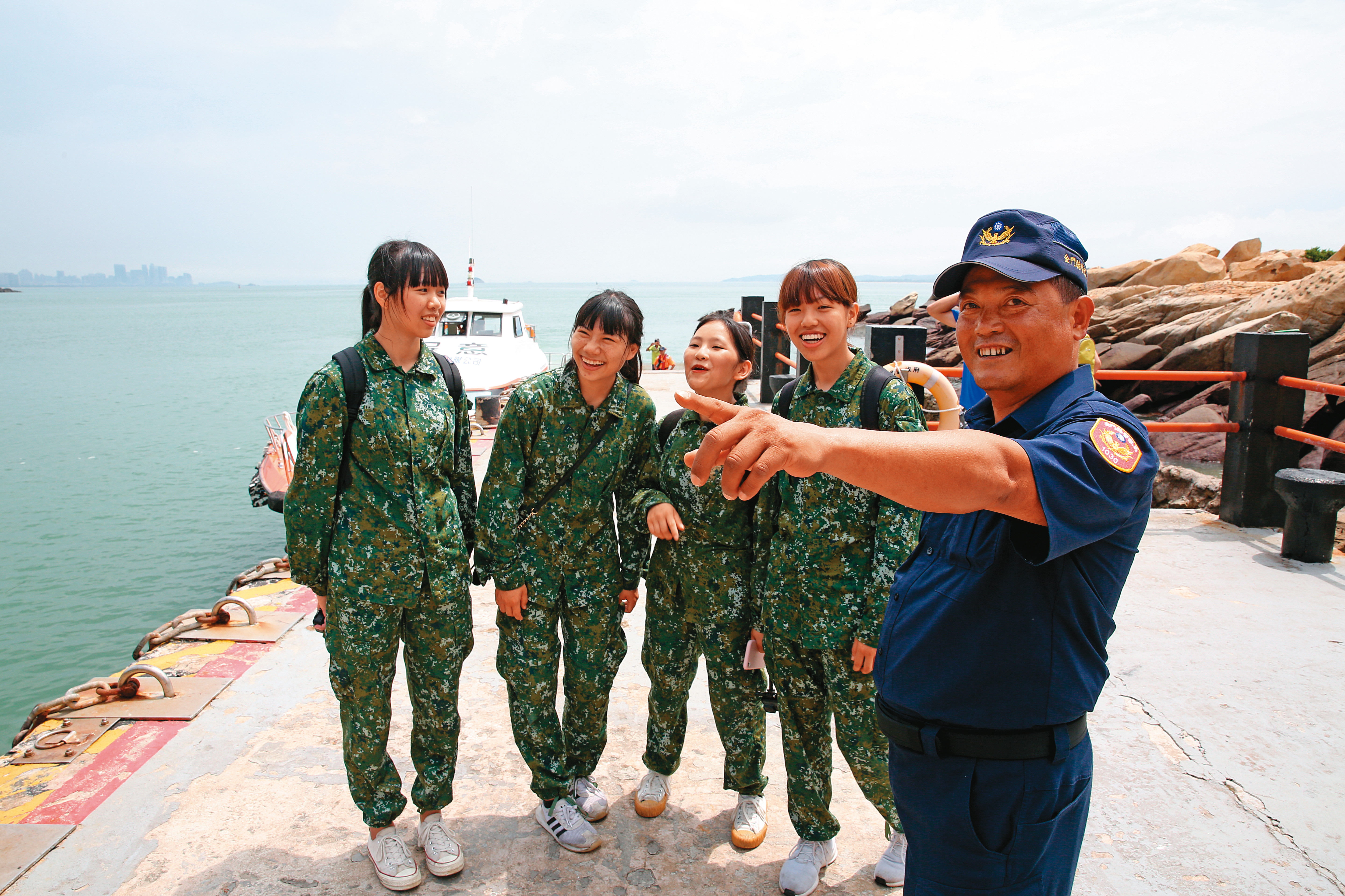 台灣一向有警民友好關係的條件存在，國家可以把民間有決⼼悍衛台灣安全的志願者，在平時就整合、訓練在「警軍」的新軍種中。（陳毅偉攝）