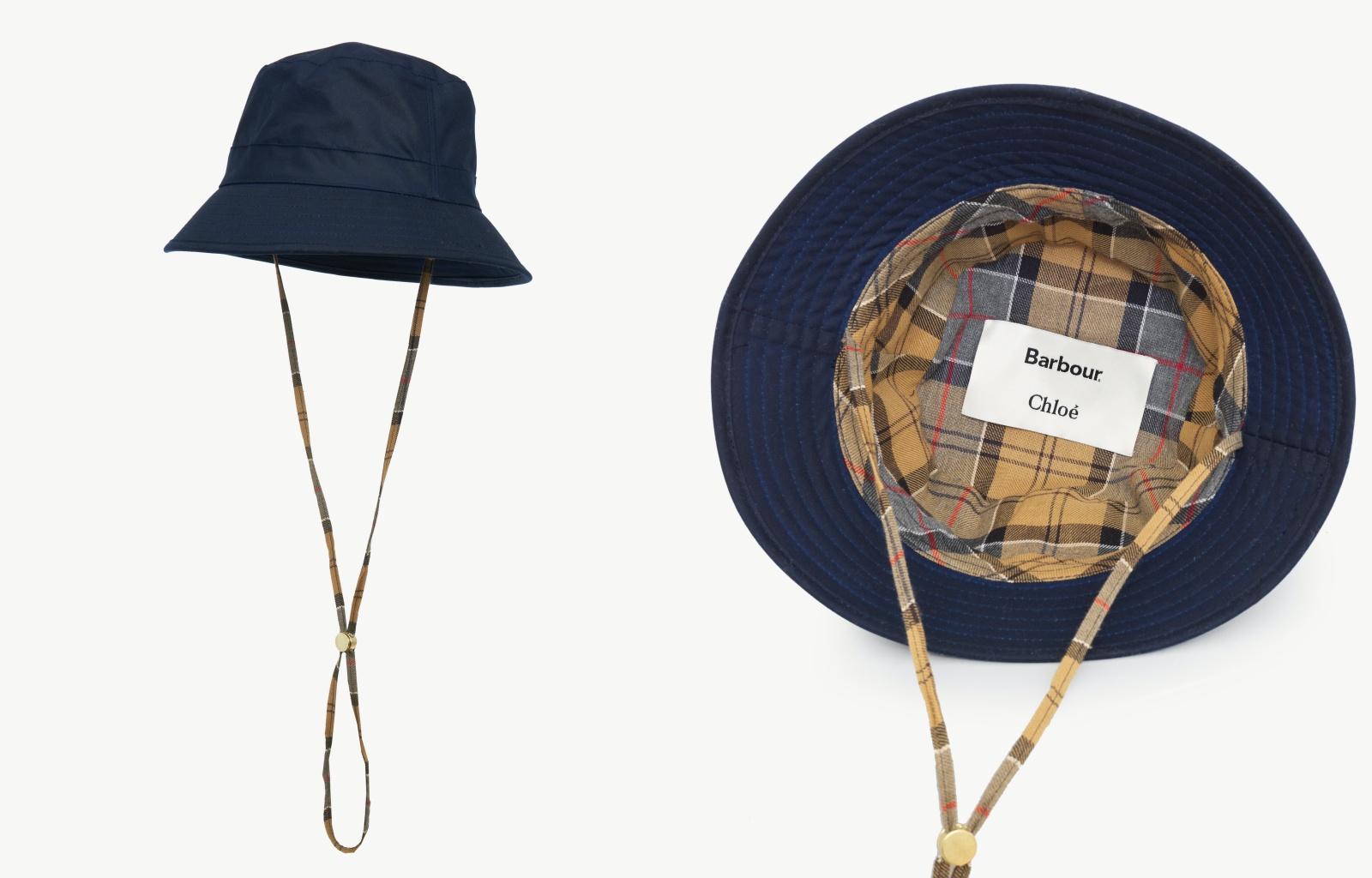 Barbour x Chloé聯名漁夫帽。NT$14,300（Chloé提供）