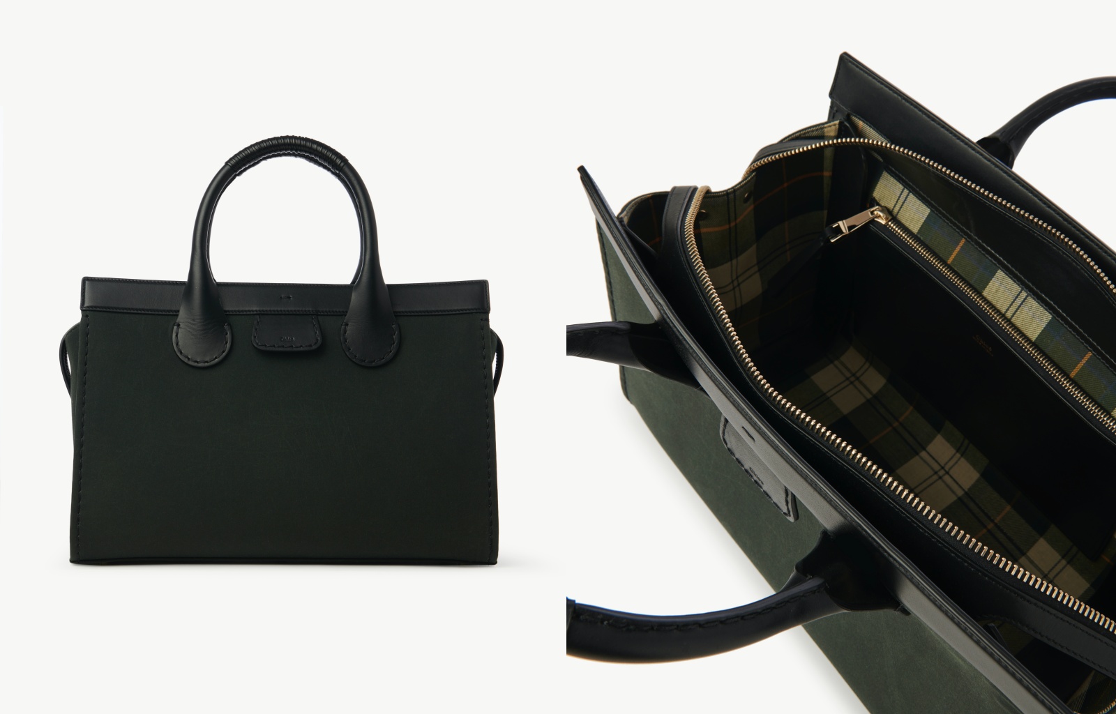 Barbour x Chloé Edith托特包。價格未定(Chloé提供)