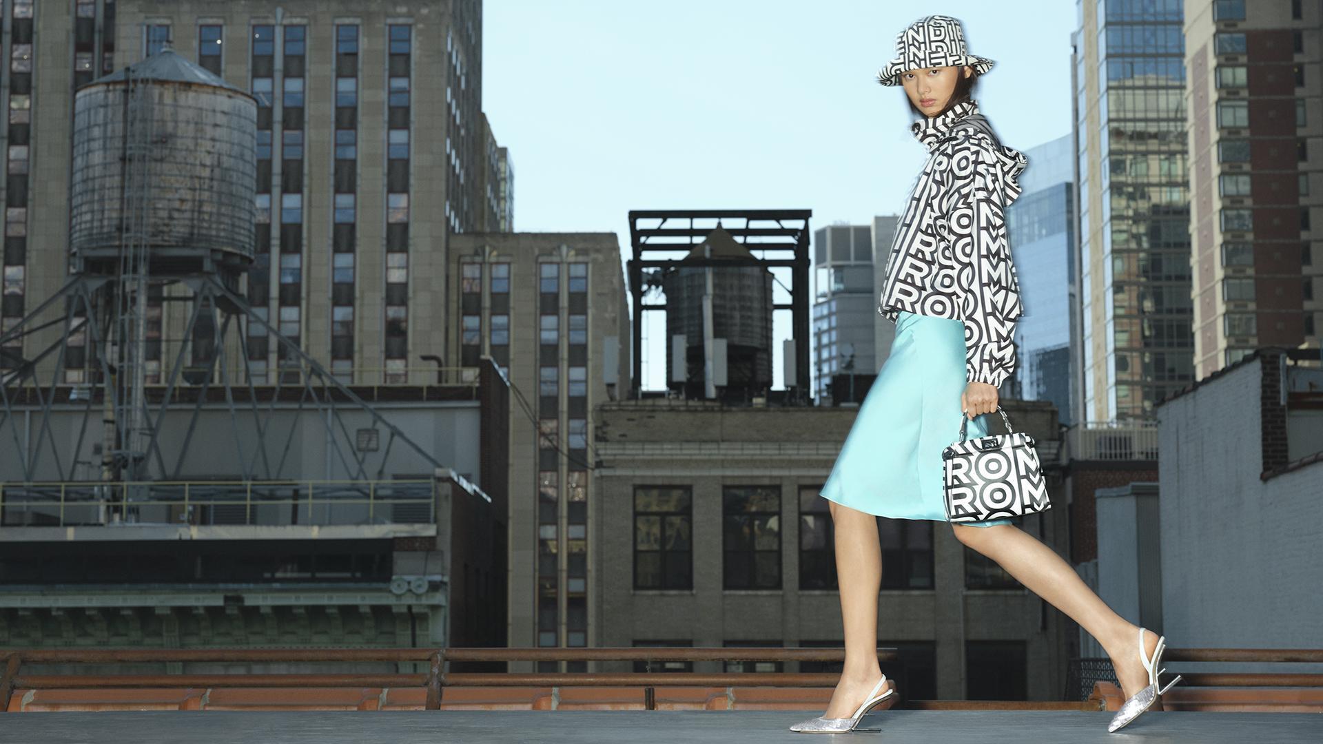 在Marc Jacobs的重新詮釋下，FENDI Roma logo展現紐約市獨有的魅力美學。（FENDI提供）