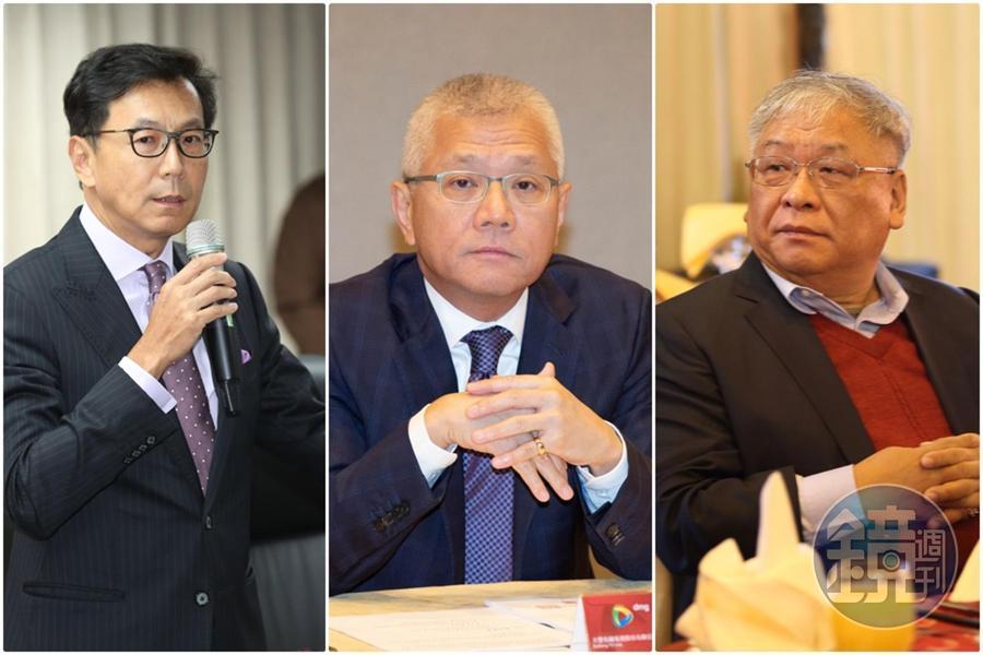 背後讓有線電視兩大霸主富邦集團董事長蔡明忠(左)與年代董事長練台生(右)和解的關鍵人物,就是TBC最大股東的大豐有線創辦人戴永輝(中)。