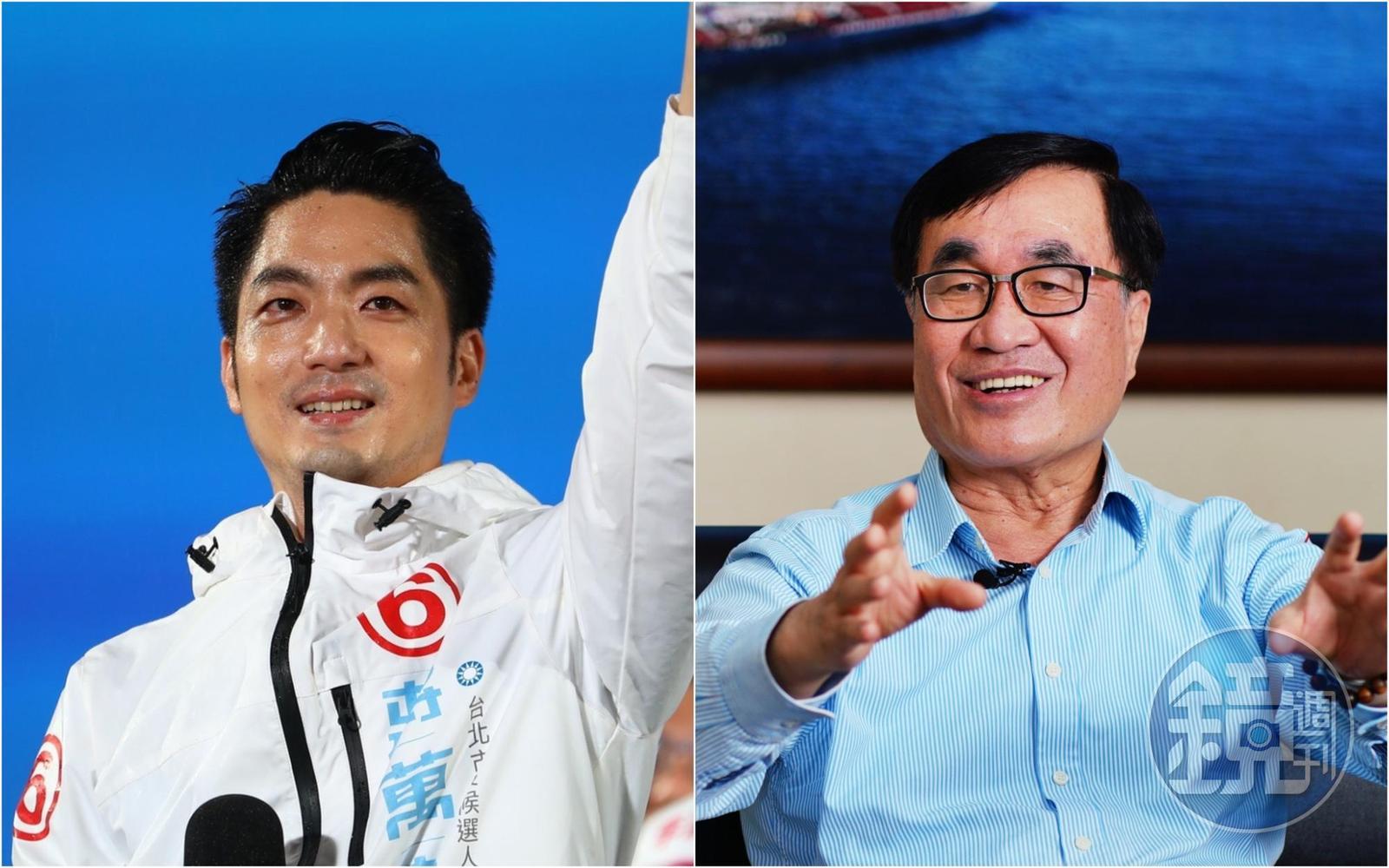 傳蔣萬安（左）三顧茅廬，終於說動李四川（右）出任新任台北市副市長。（本刊資料照）