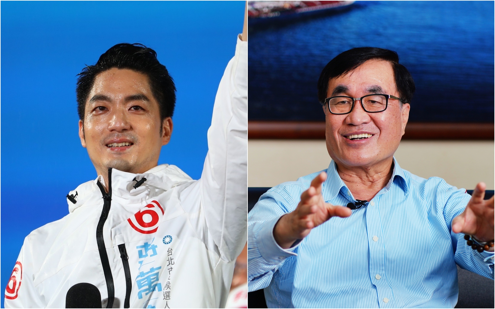 傳蔣萬安（左）三顧茅廬，終於說動李四川（右）出任新任台北市副市長。（本刊資料照）