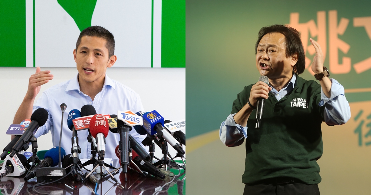 吳怡農（左）力挺王世堅（右），不捨他遭到網軍側翼的攻擊。（本刊資料照）